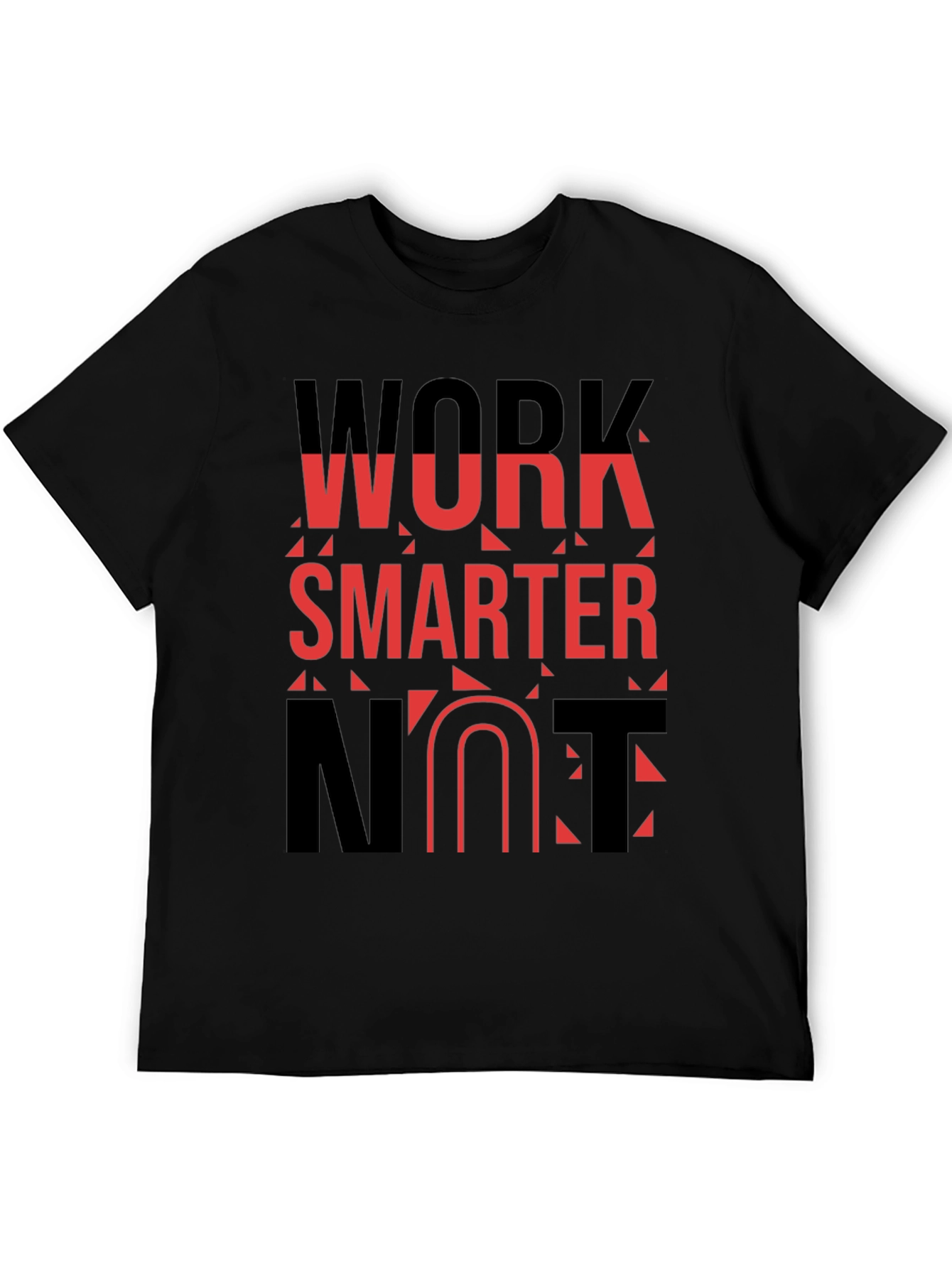Work Smarter Black Graphic Tee