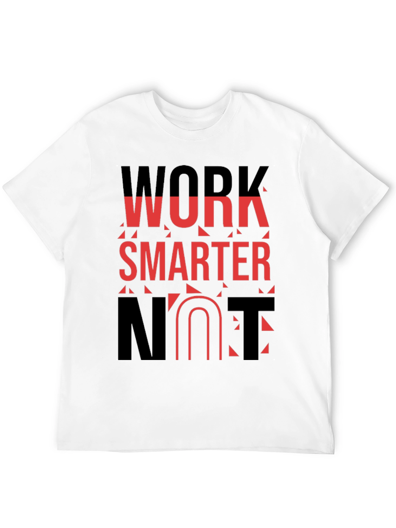 Work Smarter Black Graphic Tee