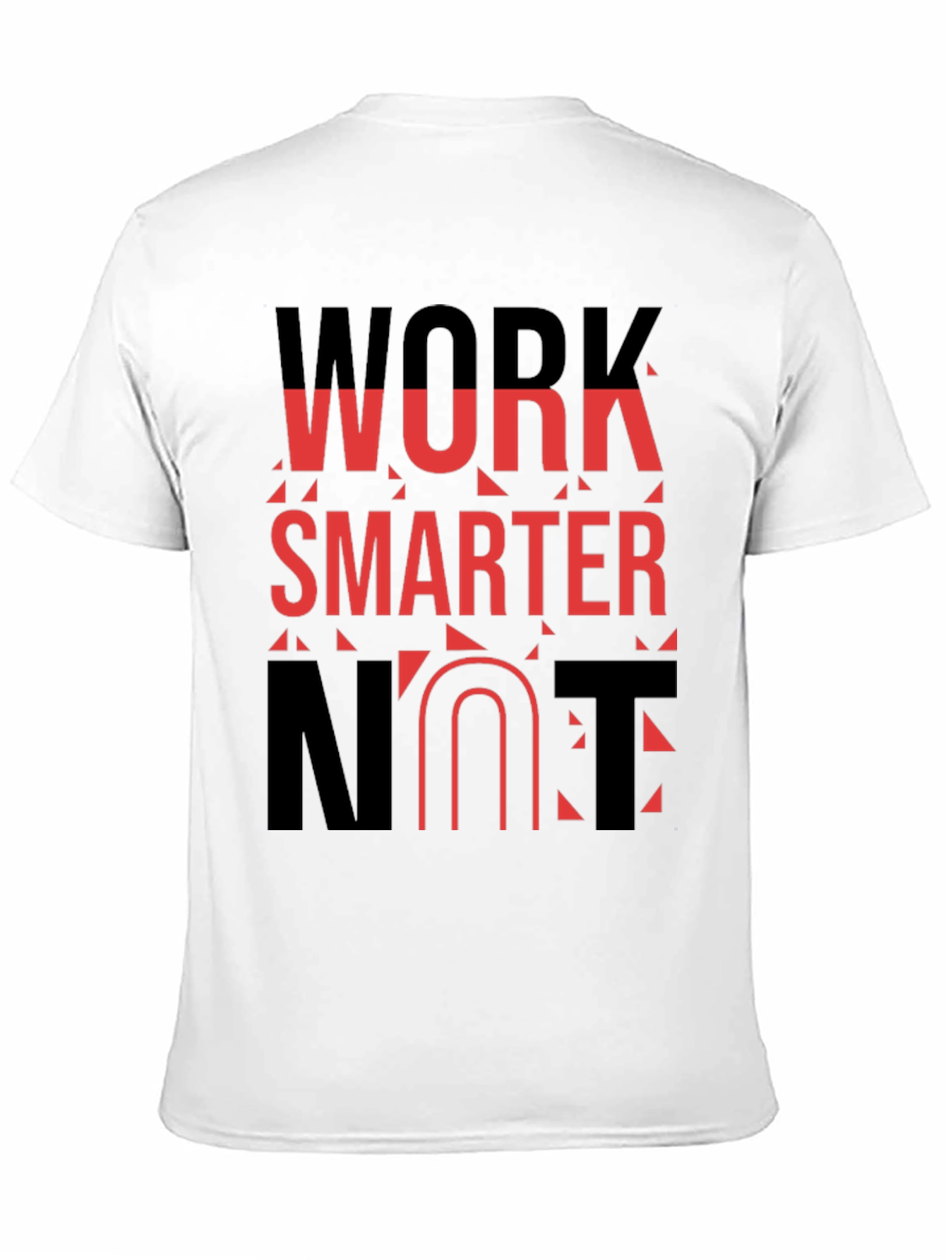 Work Smarter Black Graphic Tee