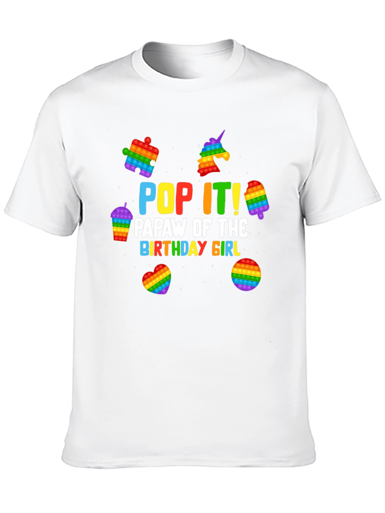 Pop It! Papaw Birthday Girl T-Shirt