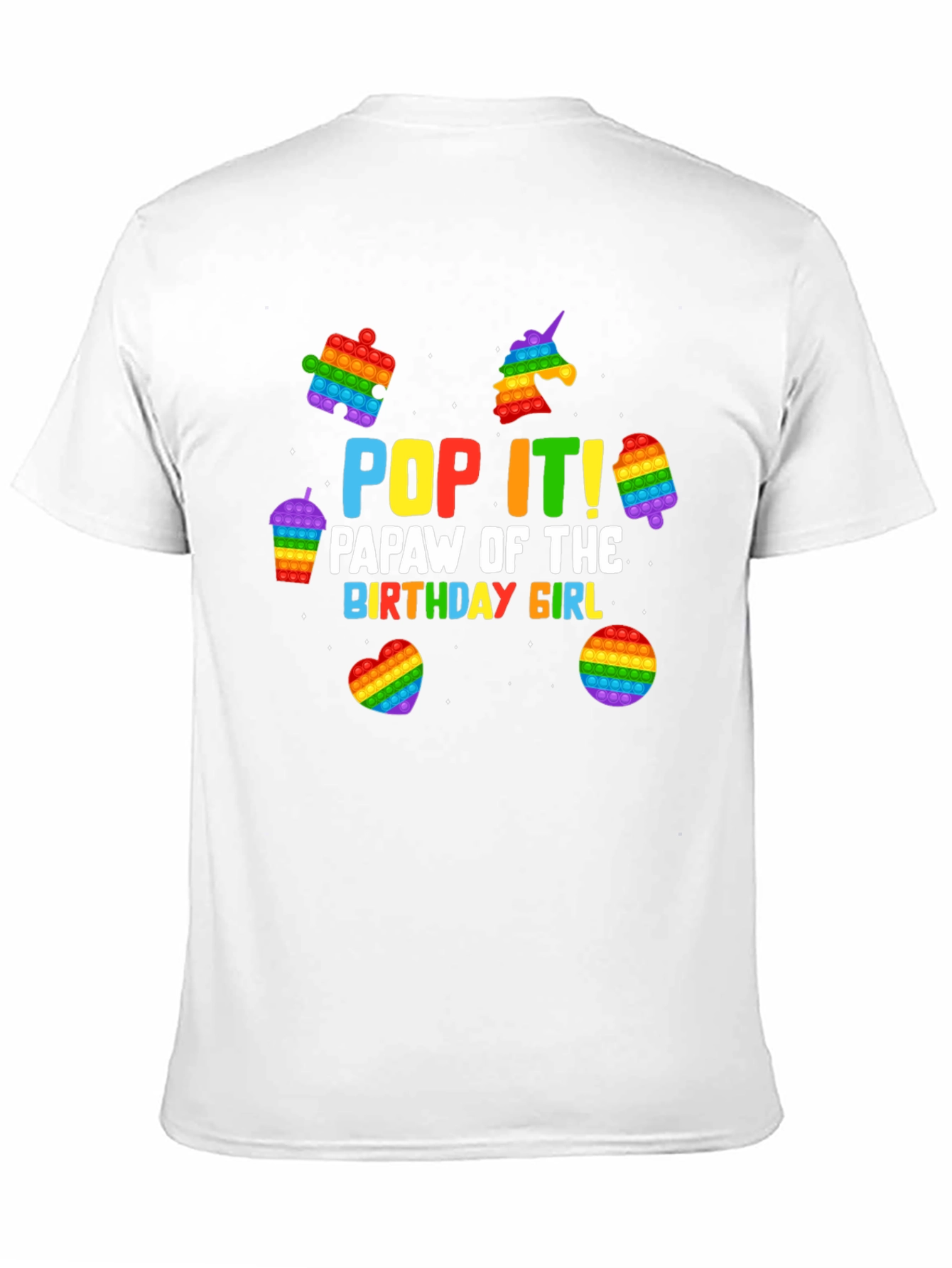 Pop It! Papaw Birthday Girl T-Shirt