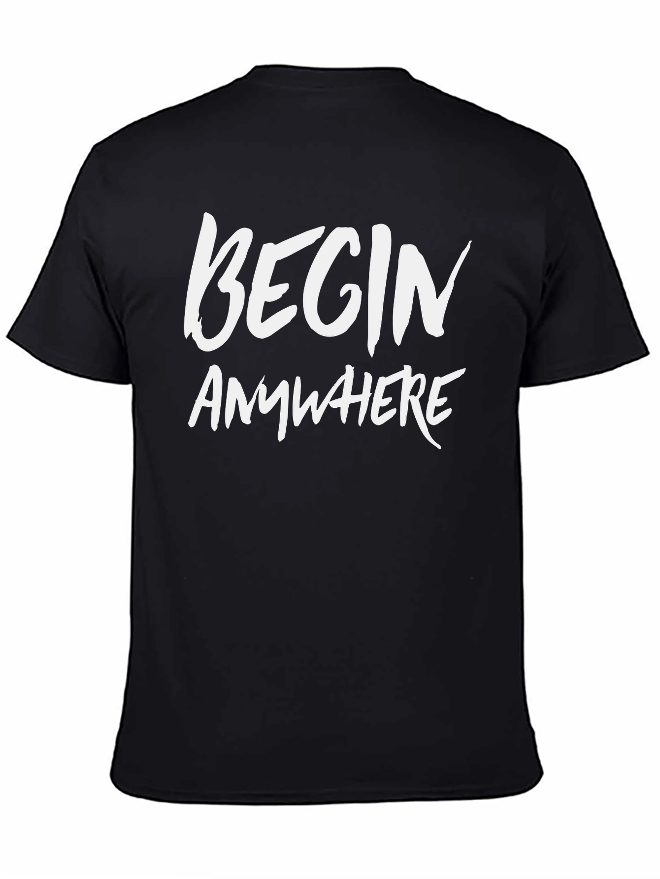 Begin Anywhere Graphic Tee - Black