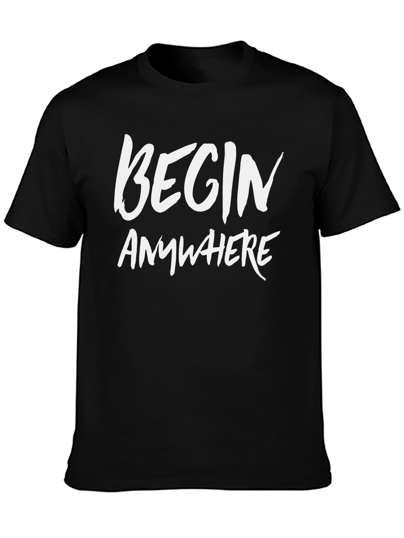 Begin Anywhere Graphic Tee - Black