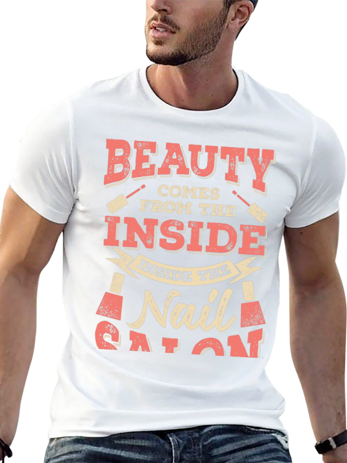 Beauty Comes From the Inside Nail Salon T-Shirt