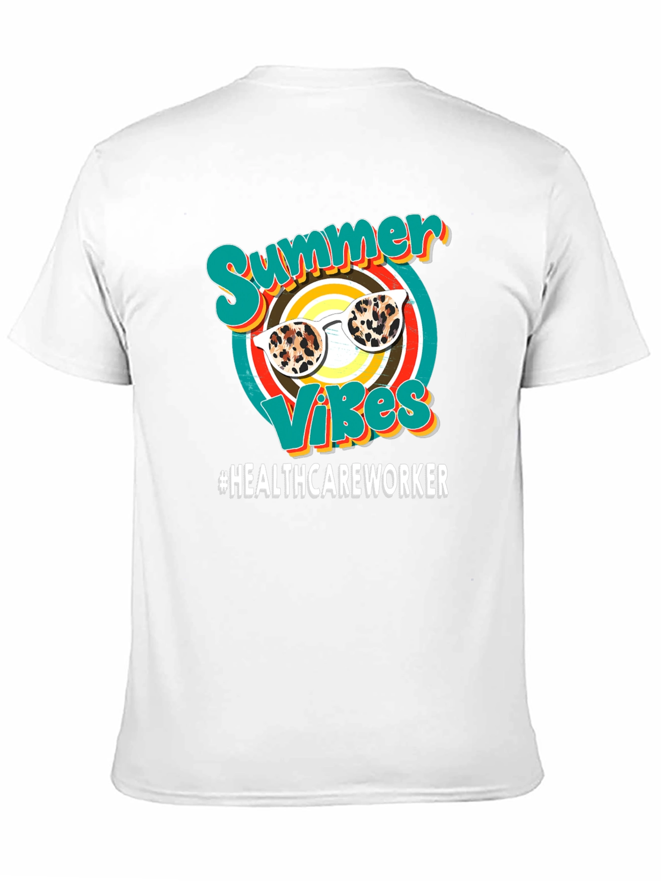 Summer Vibes Healthcare Worker Graphic Tee