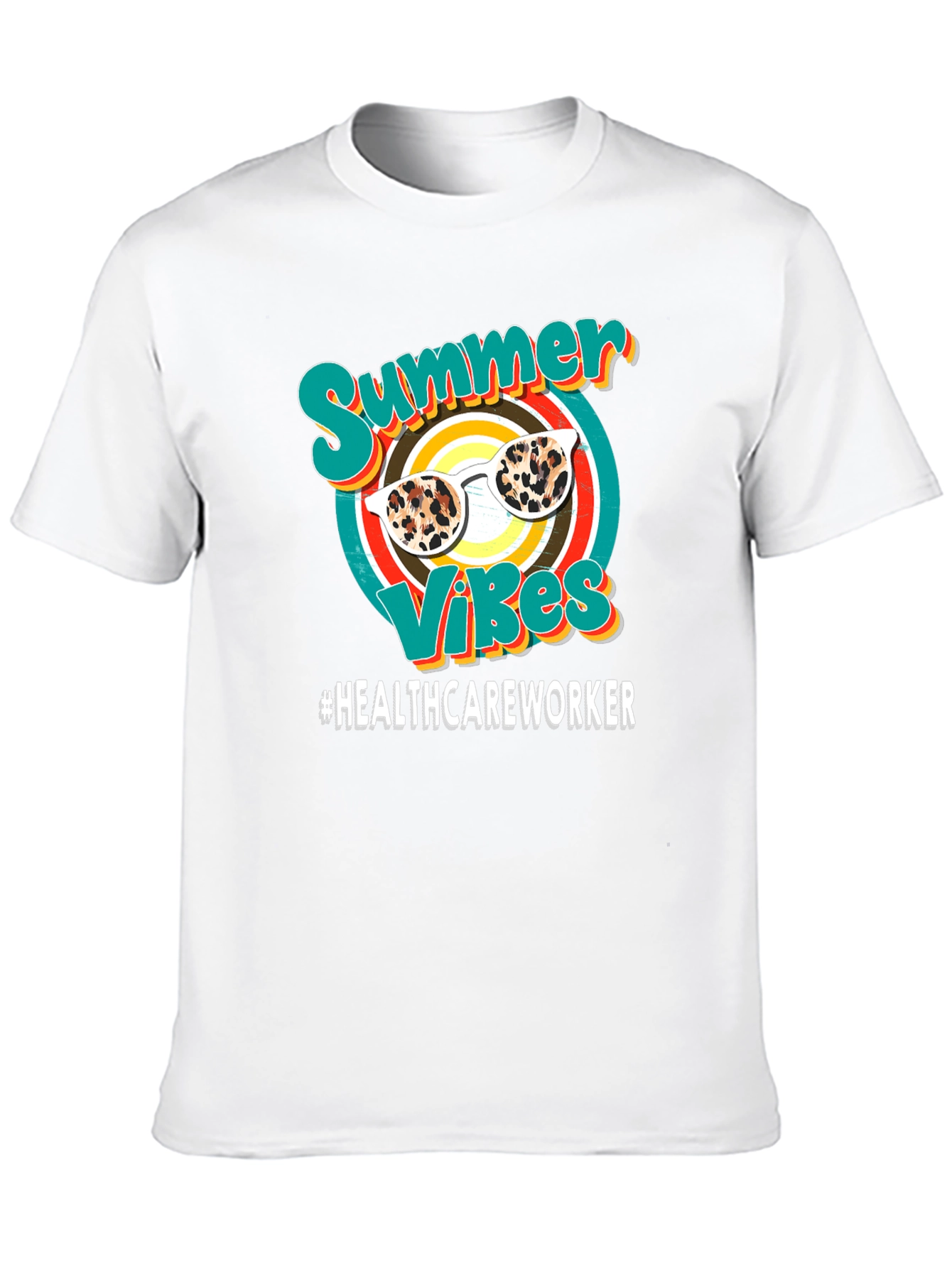 Summer Vibes Healthcare Worker Graphic Tee