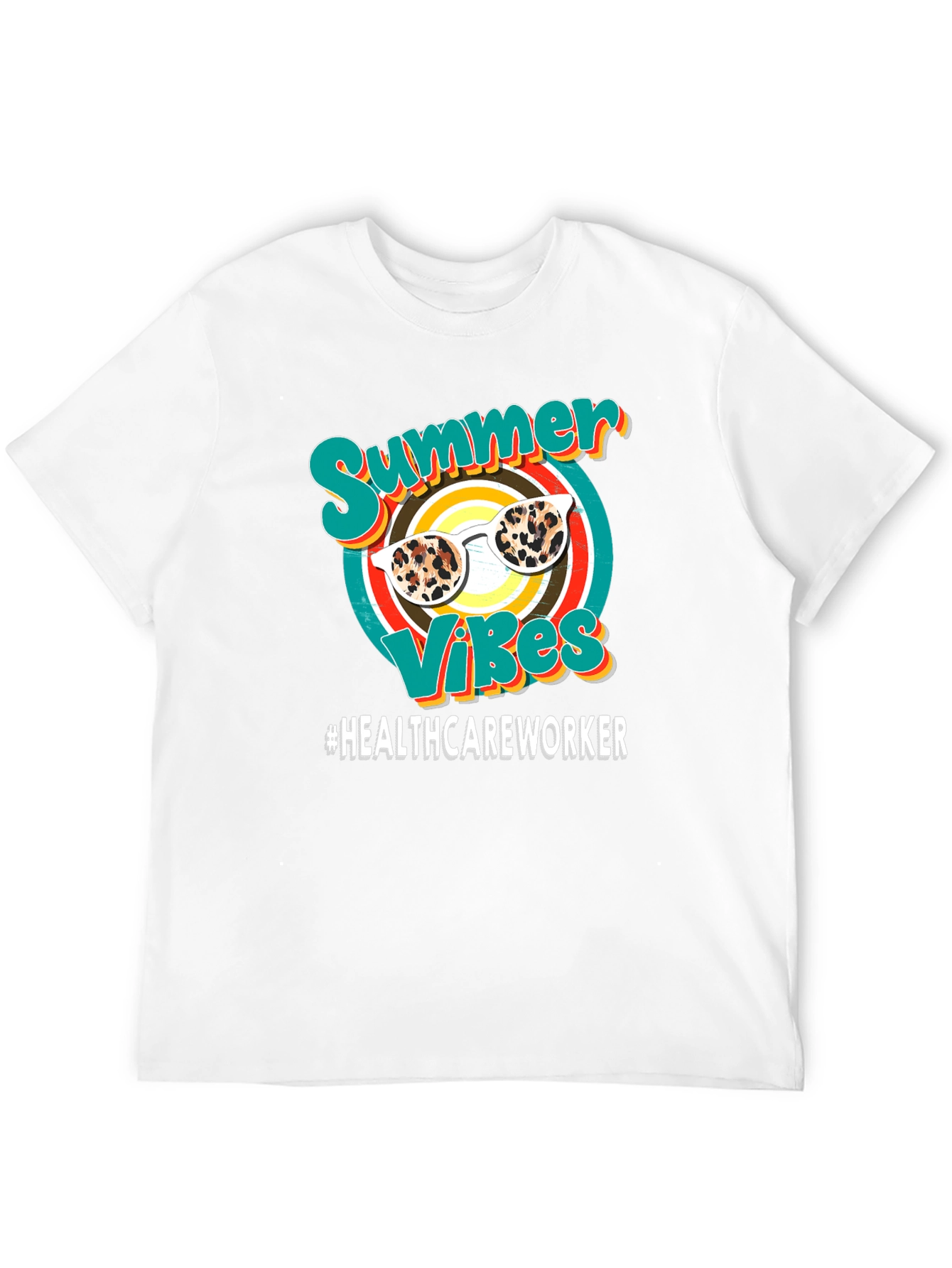 Summer Vibes Healthcare Worker Graphic Tee