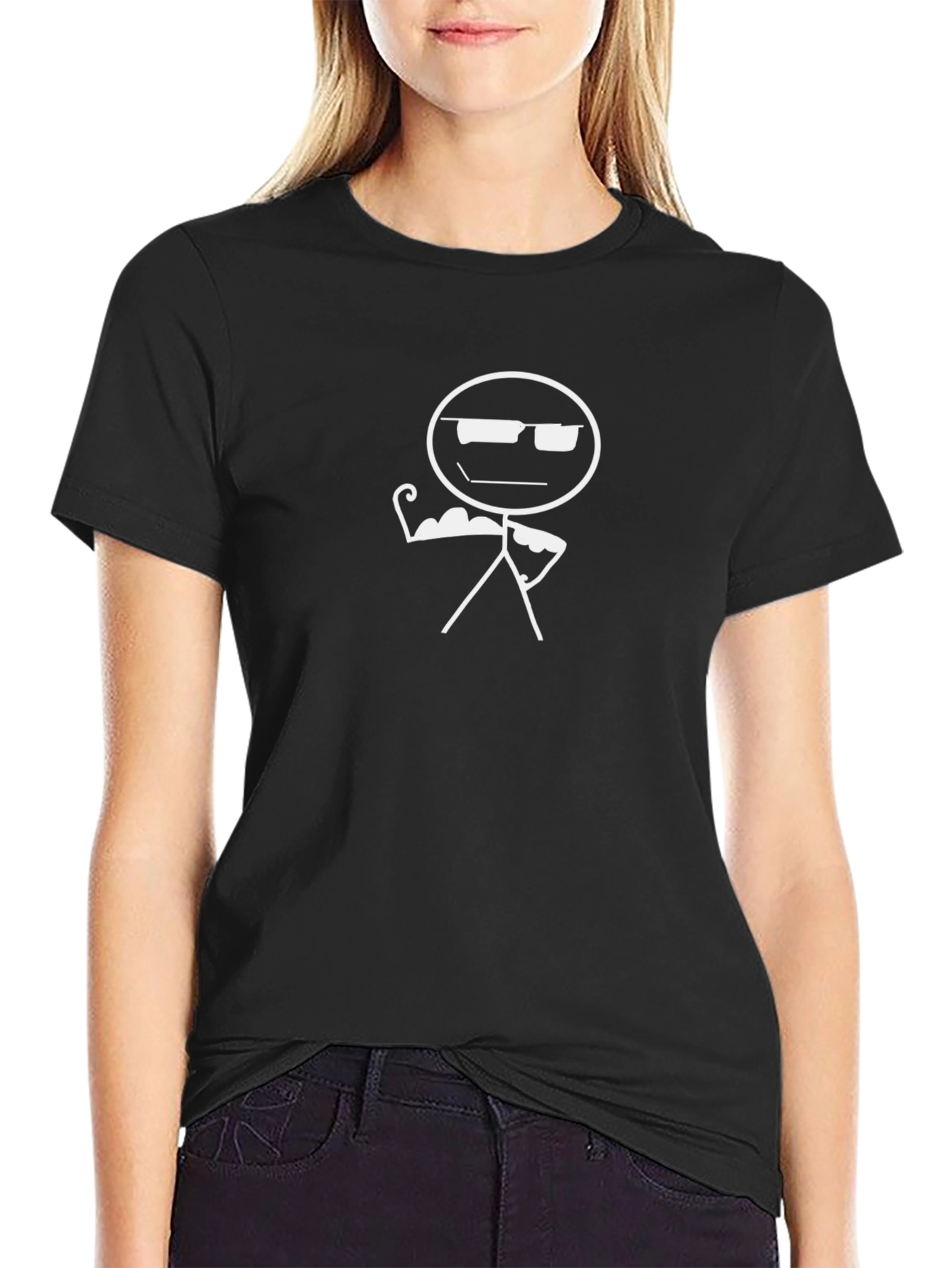 Cool Stick Figure Muscle T-Shirt