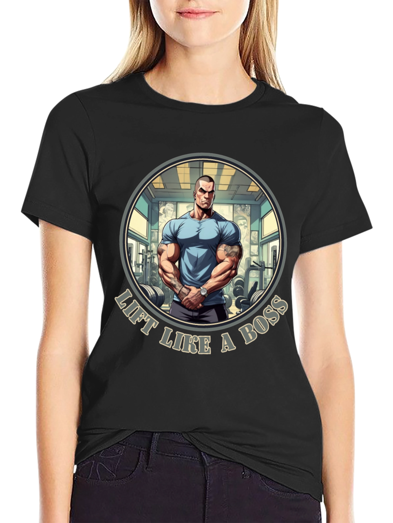 Lift Like A Boss T-Shirt - Gym Motivation