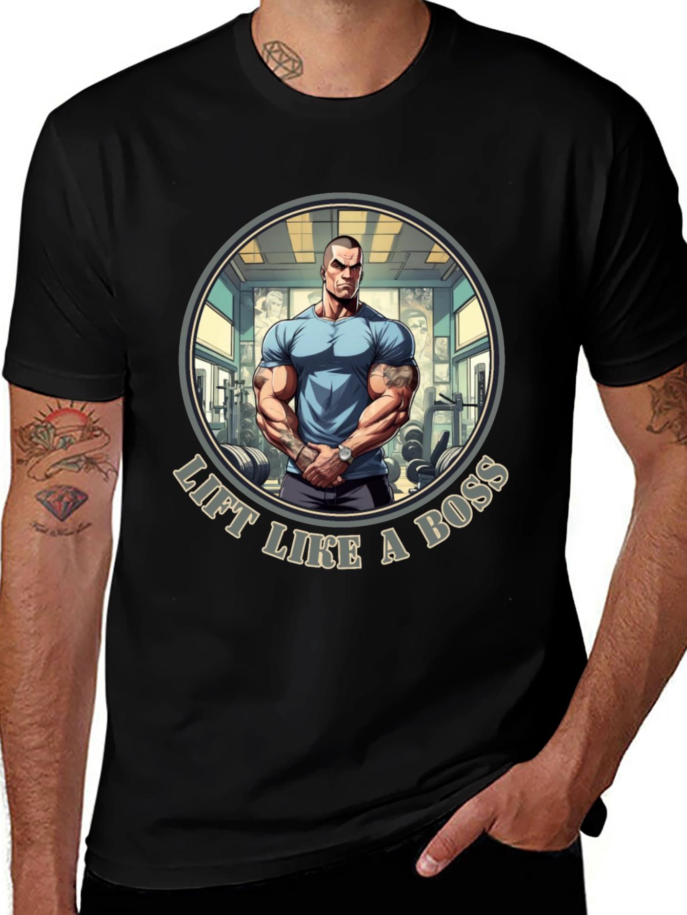 Lift Like A Boss T-Shirt - Gym Motivation