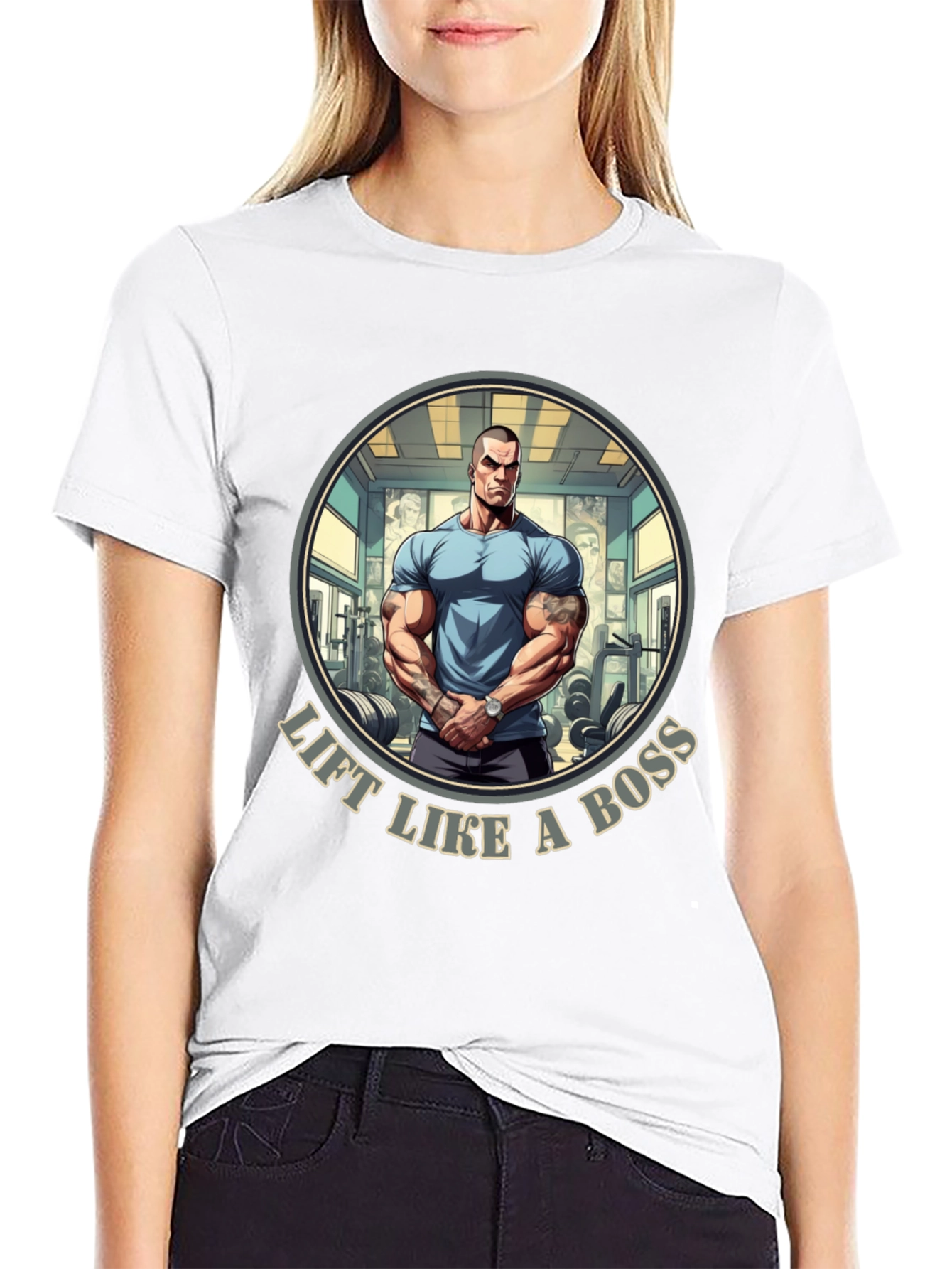 Lift Like A Boss T-Shirt - Gym Motivation