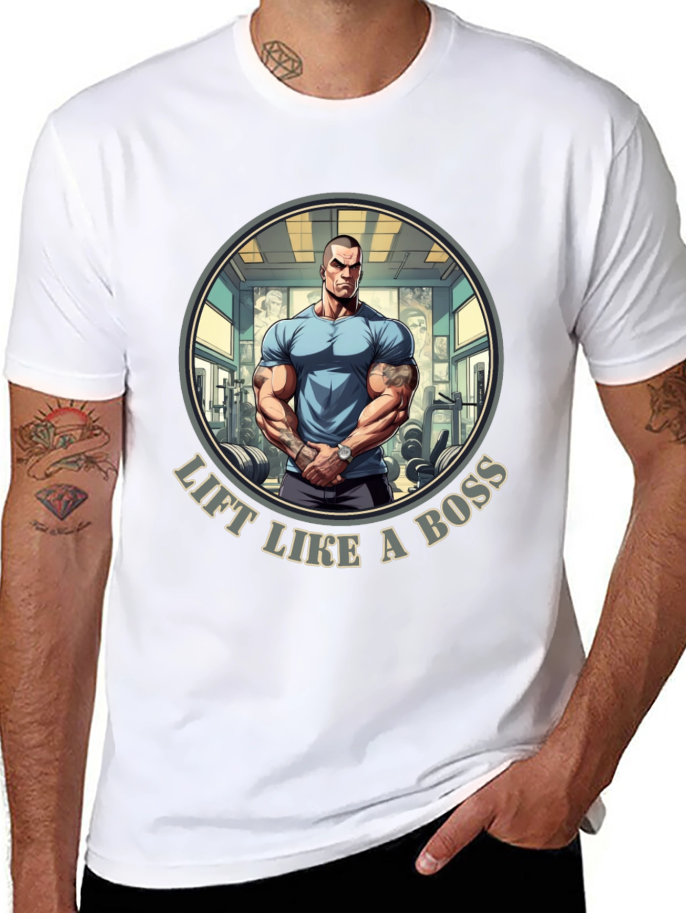 Lift Like A Boss T-Shirt - Gym Motivation