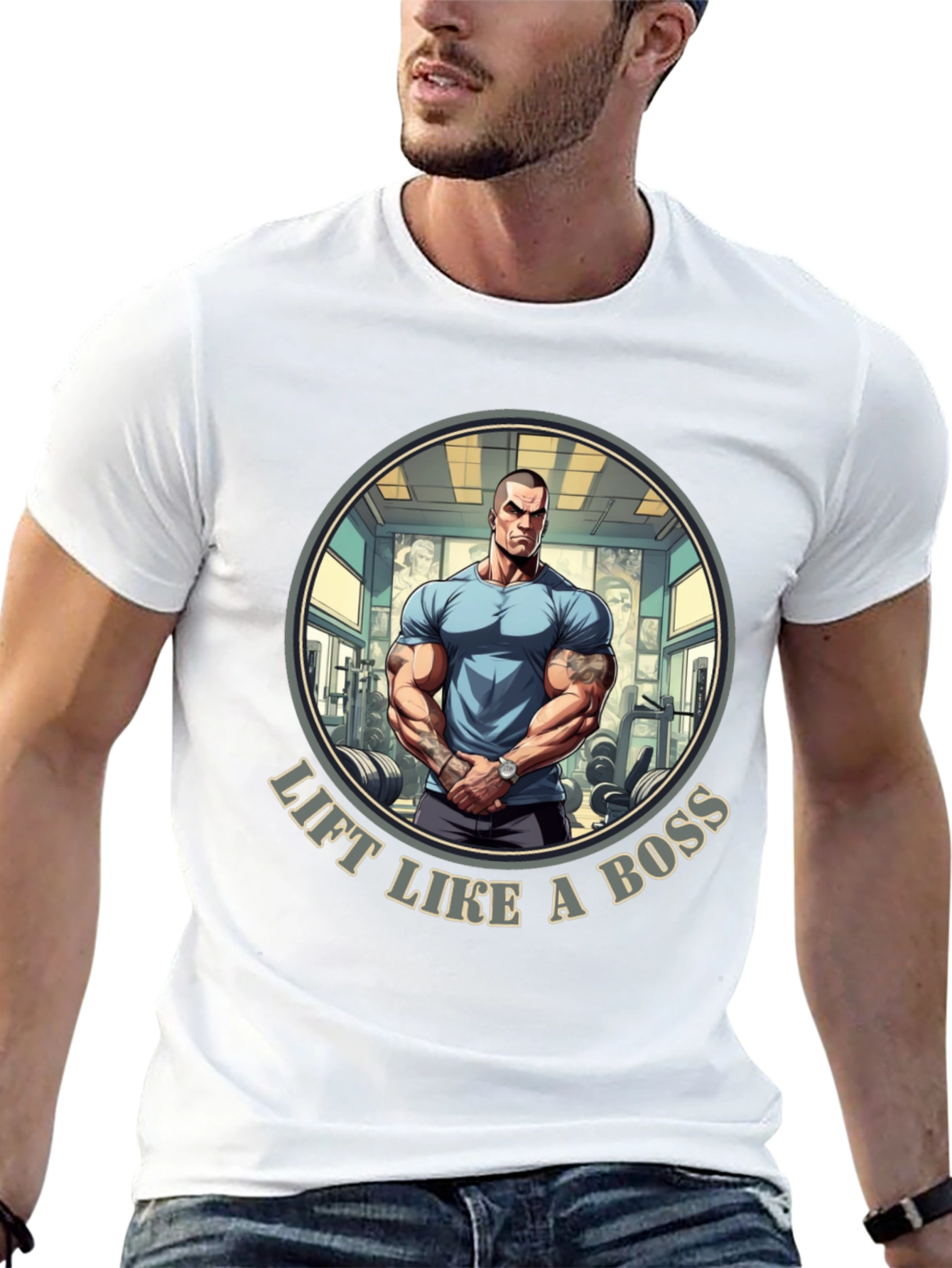 Lift Like A Boss T-Shirt - Gym Motivation