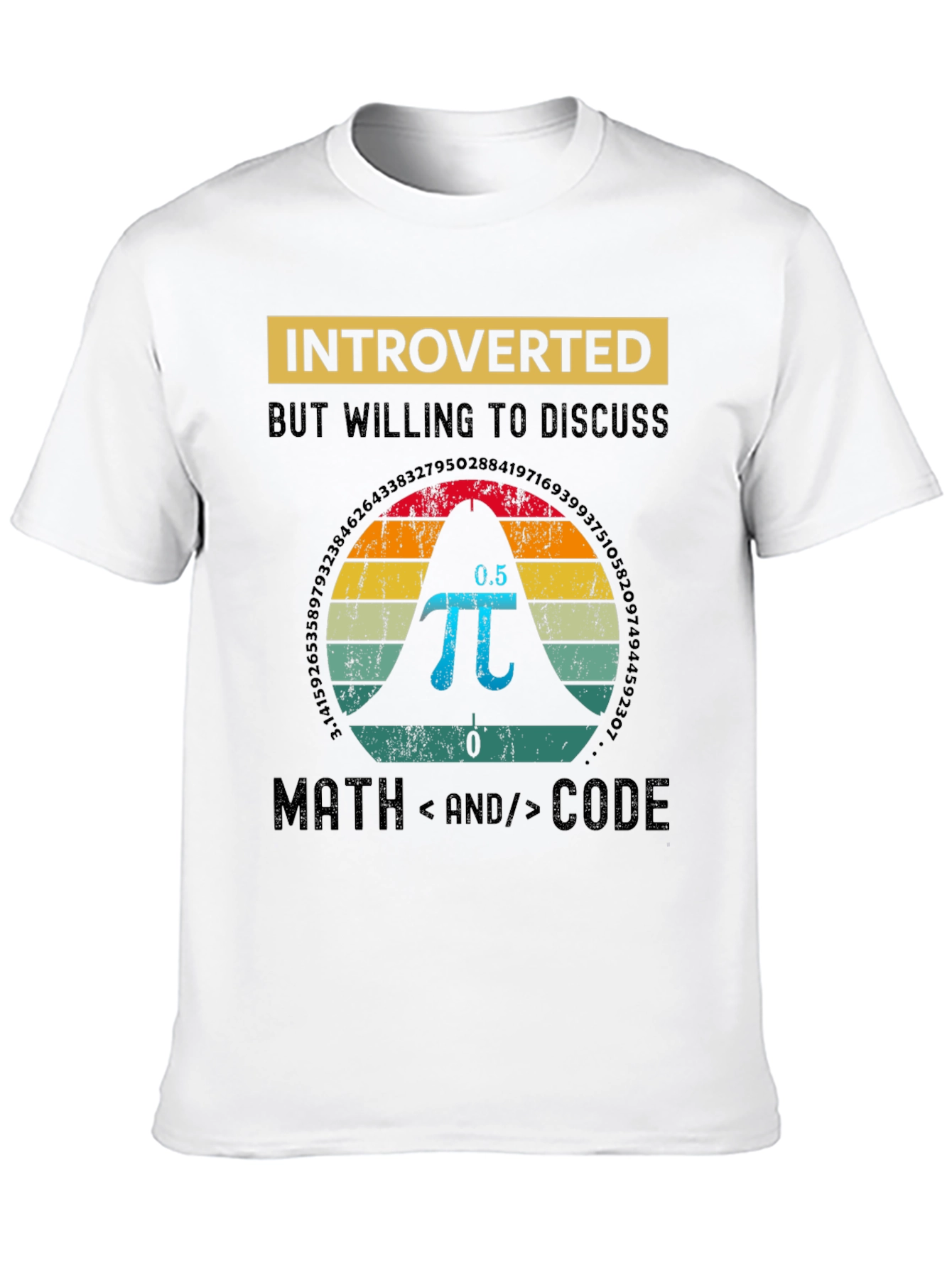 Introverted Math and Code T-Shirt
