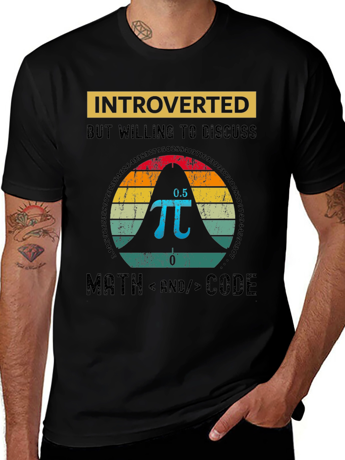 Introverted Math and Code T-Shirt