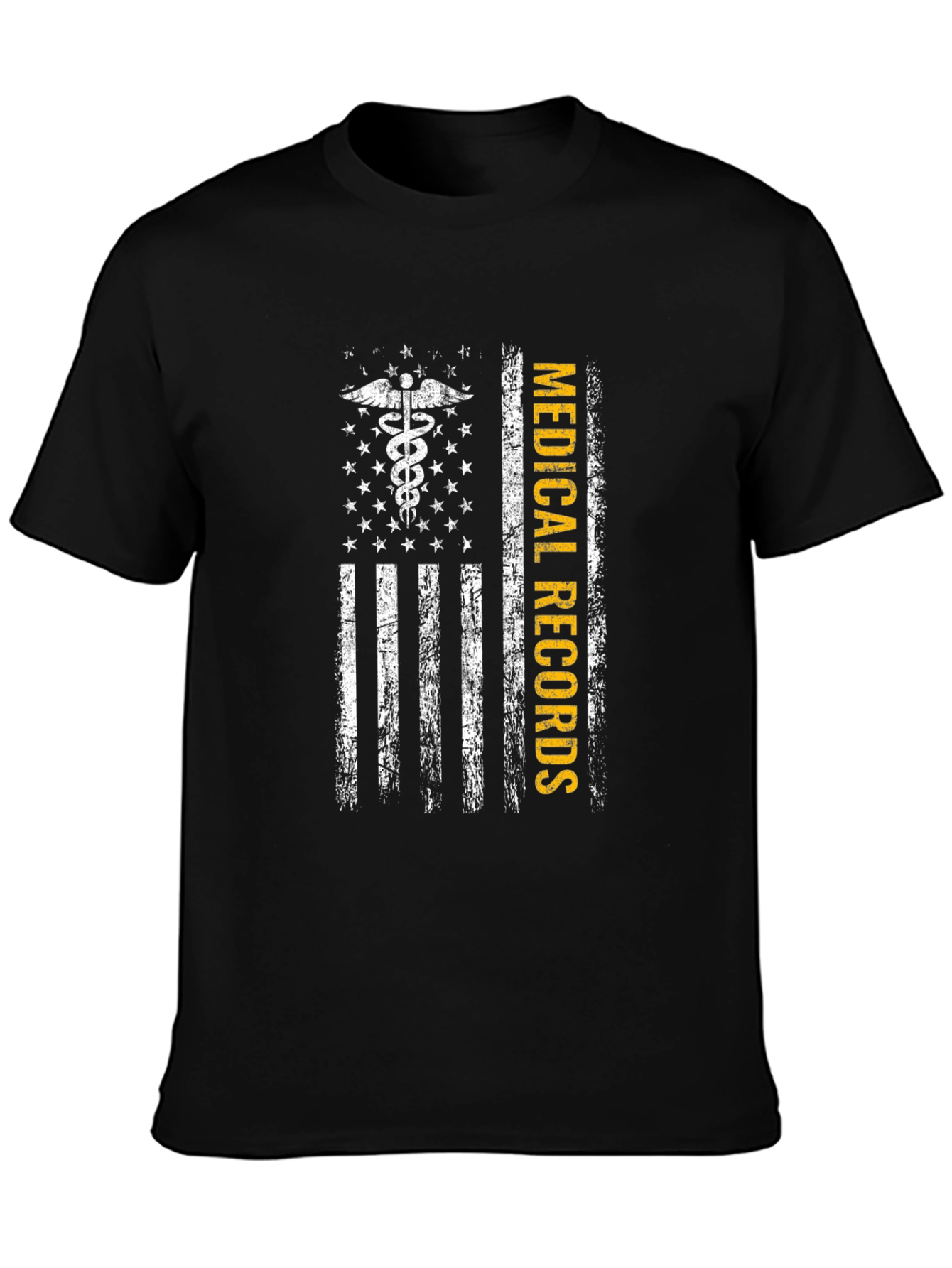 Medical Records American Flag Graphic Tee