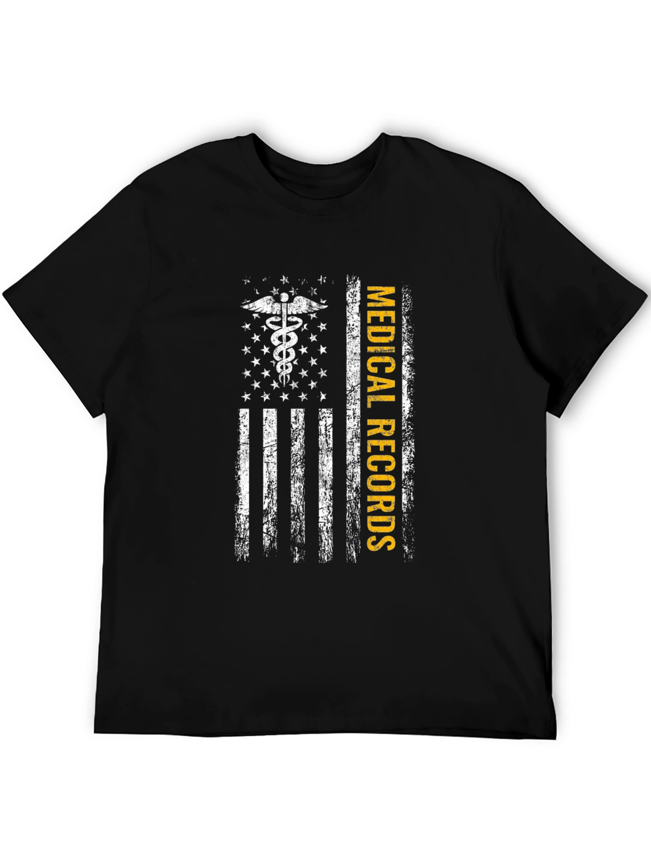 Medical Records American Flag Graphic Tee