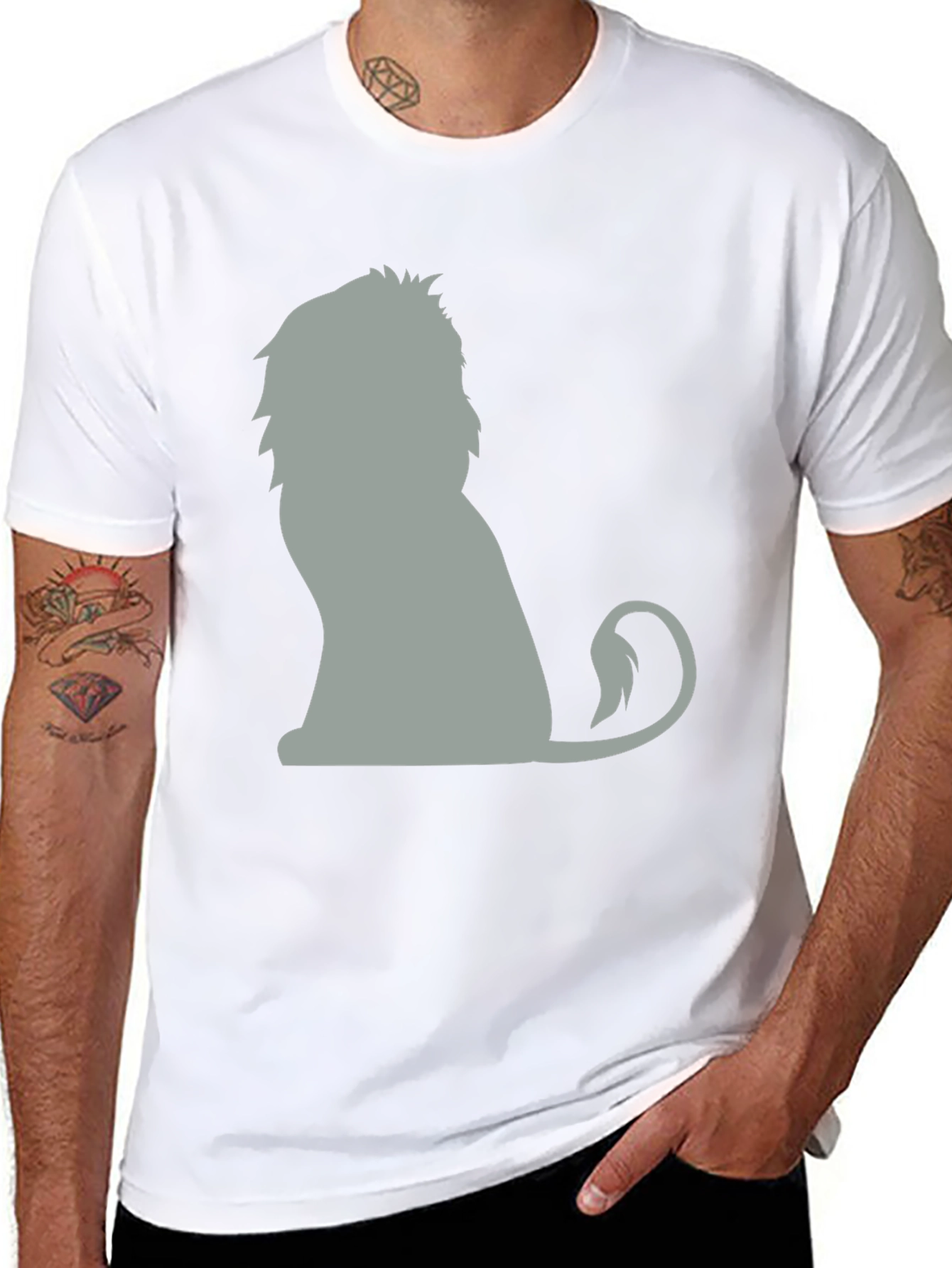 Lion Graphic Tee - Unisex Cotton T-Shirt