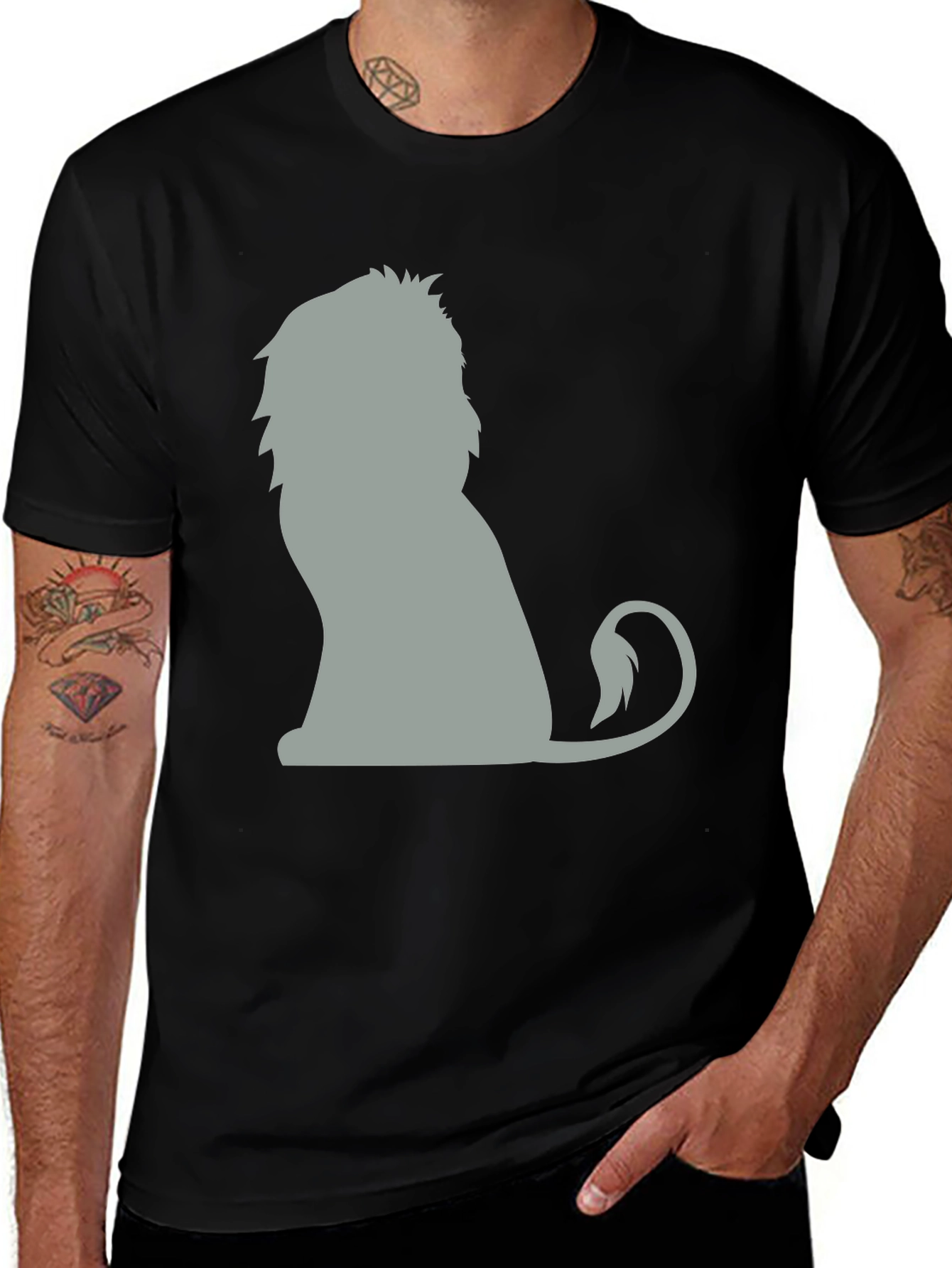 Lion Graphic Tee - Unisex Cotton T-Shirt