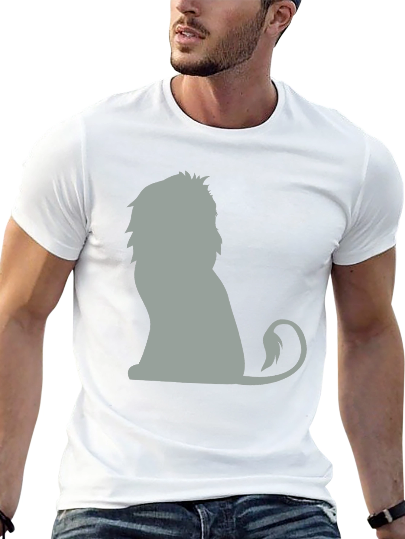 Lion Graphic Tee - Unisex Cotton T-Shirt