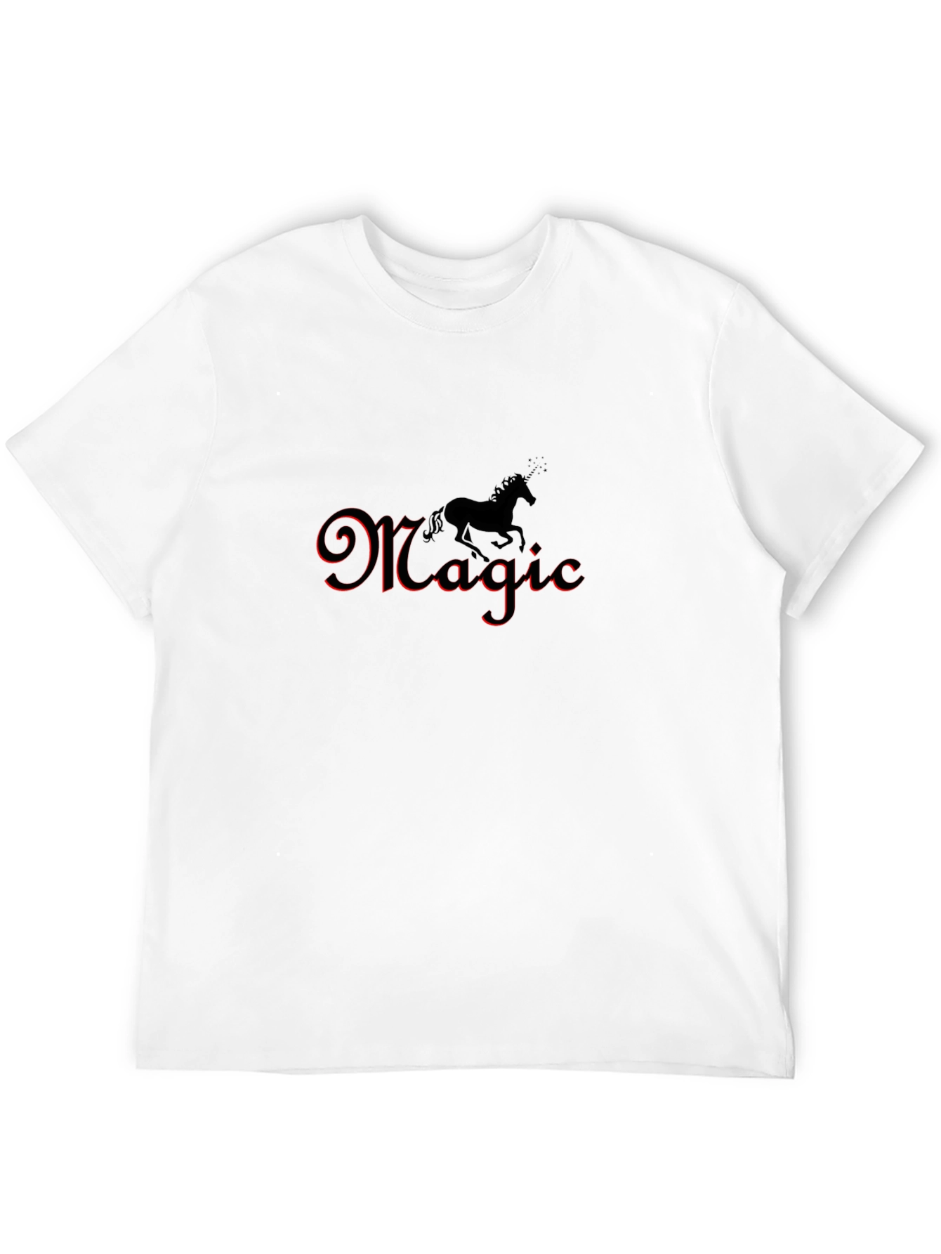 Magic Unicorn Black Graphic Tee