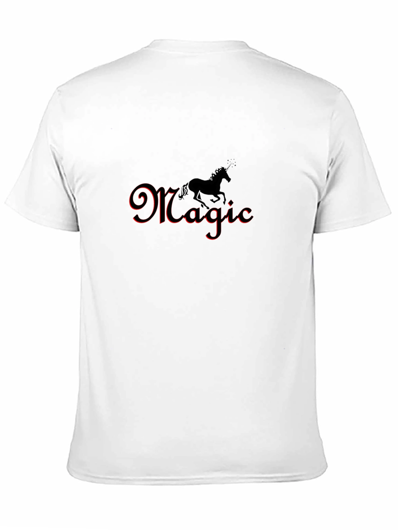 Magic Unicorn Black Graphic Tee