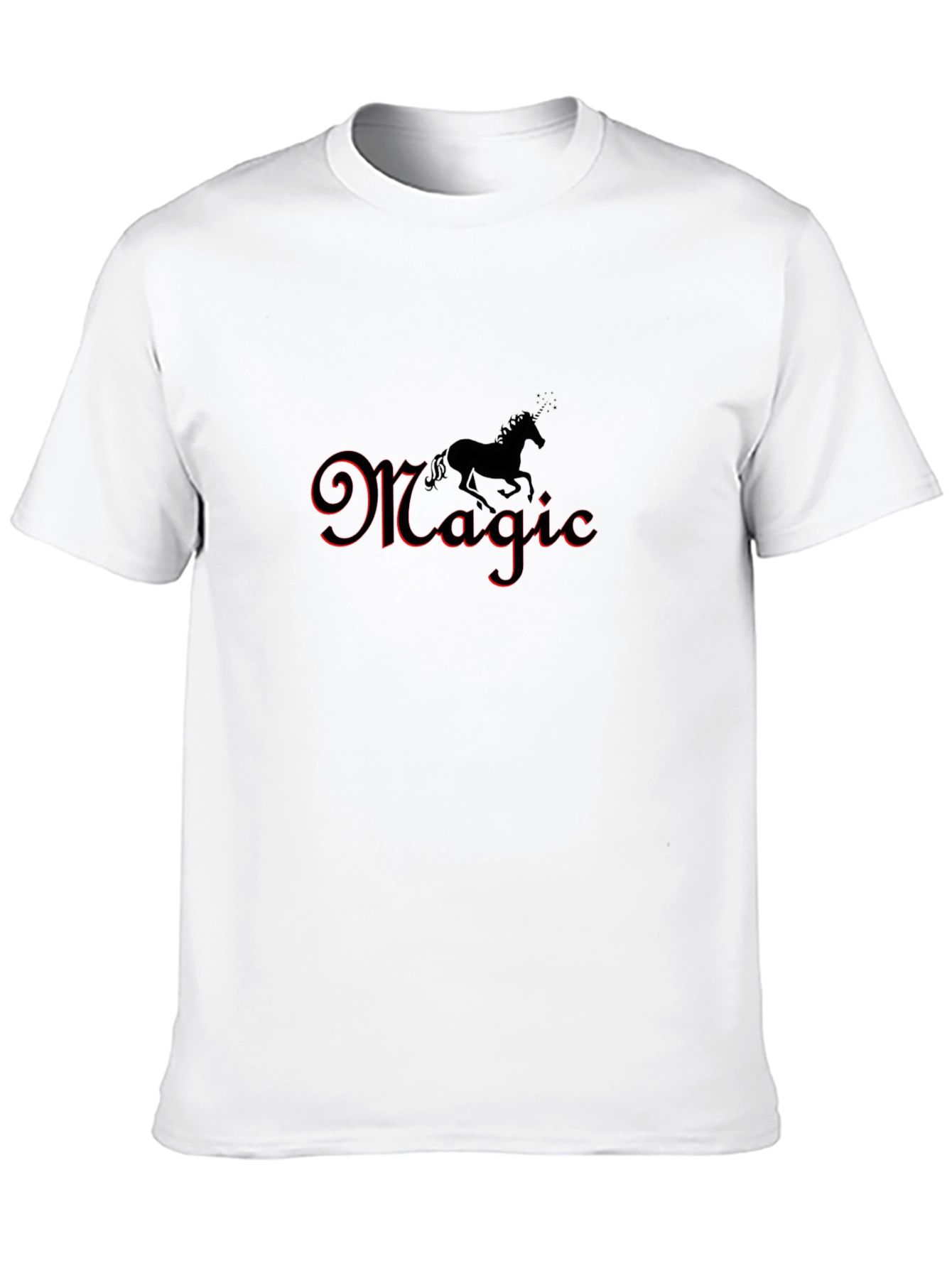Magic Unicorn Black Graphic Tee