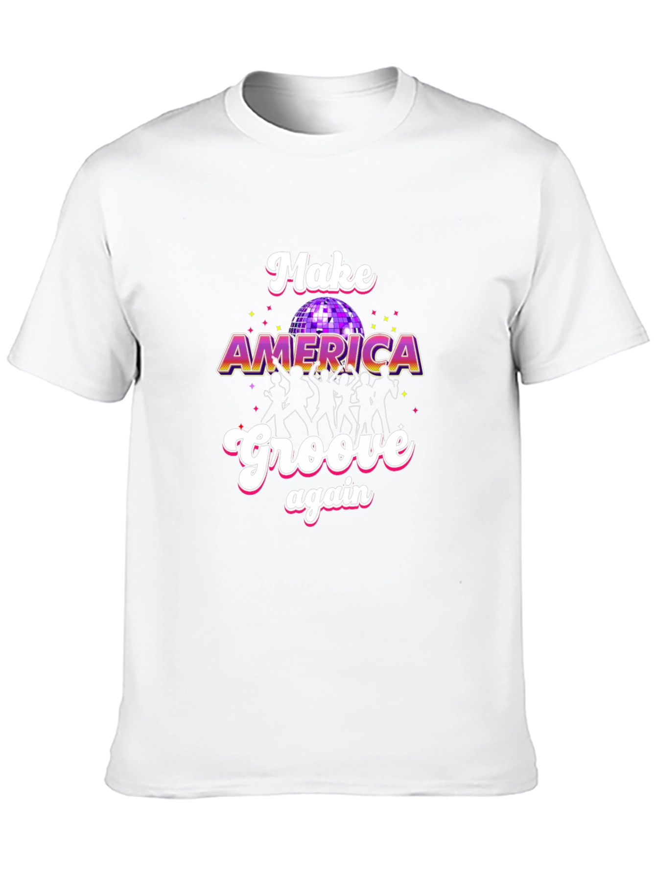 Make America Groove Again T-Shirt - Retro Disco Design