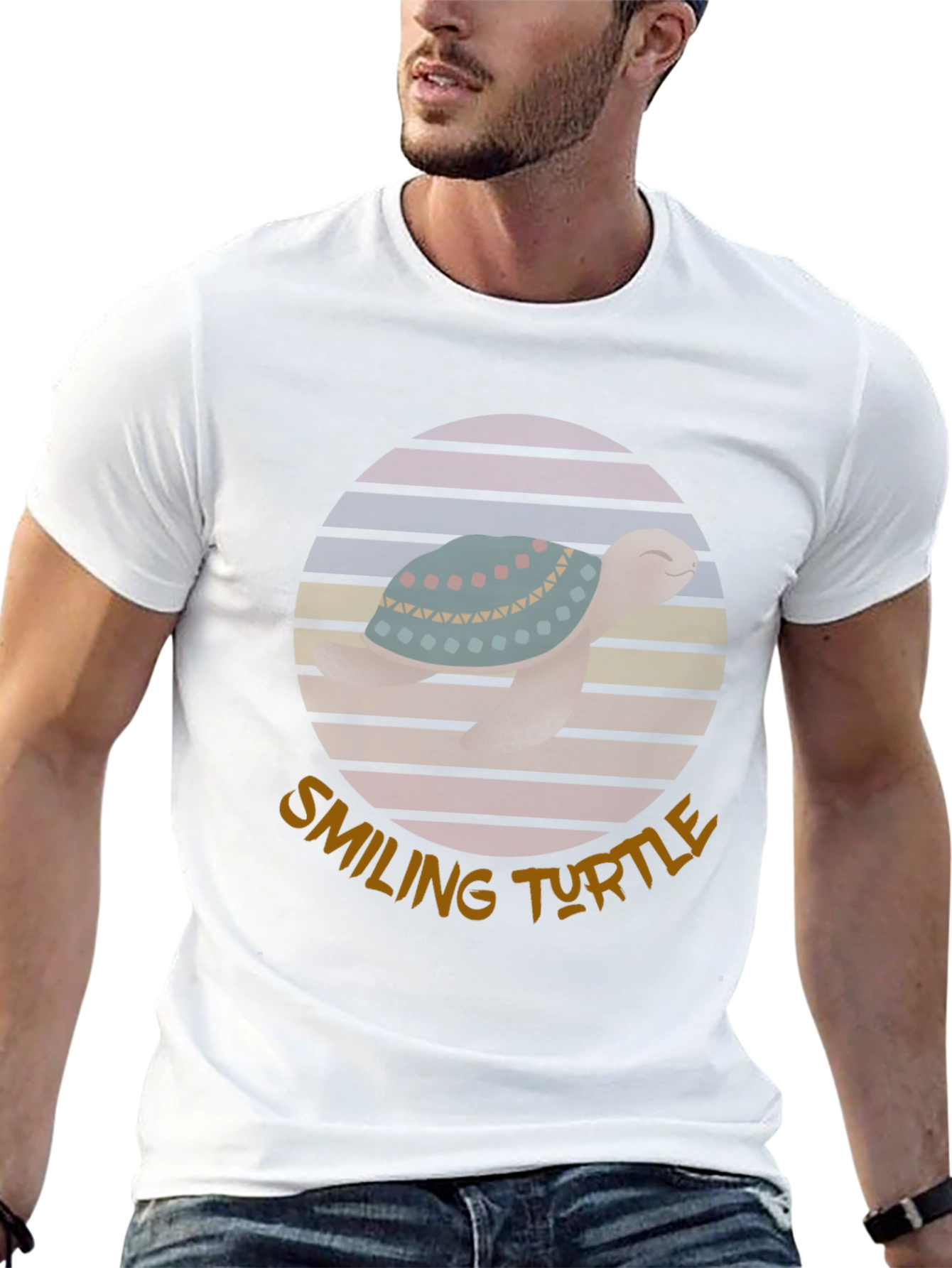 Smiling Turtle Graphic Tee - Unisex