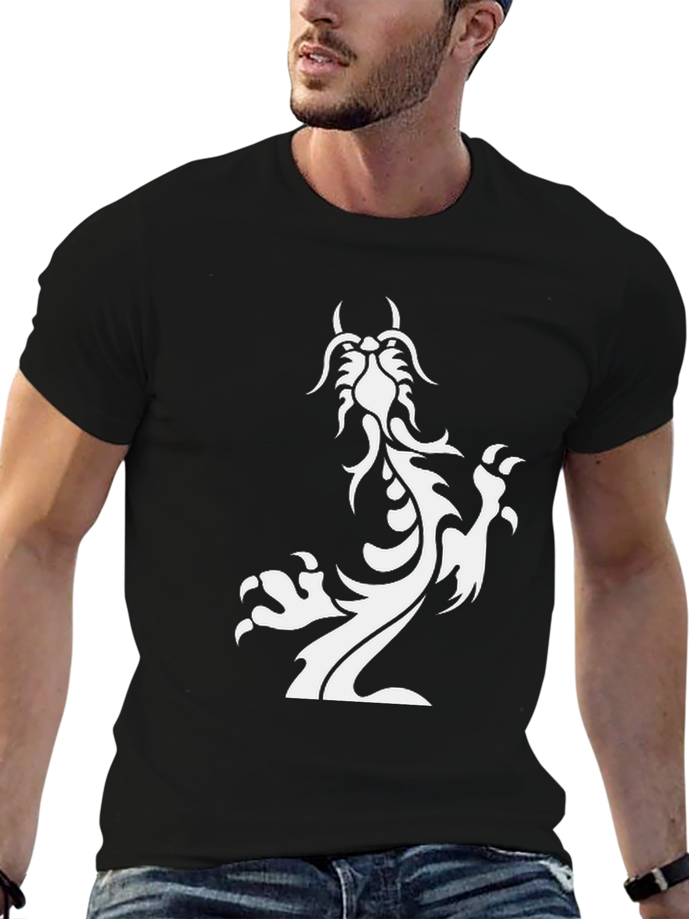 Dragon Graphic Tee - Black
