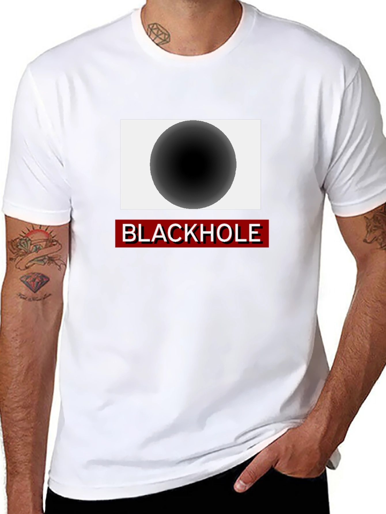 Blackhole Graphic Tee - Cool Space Design
