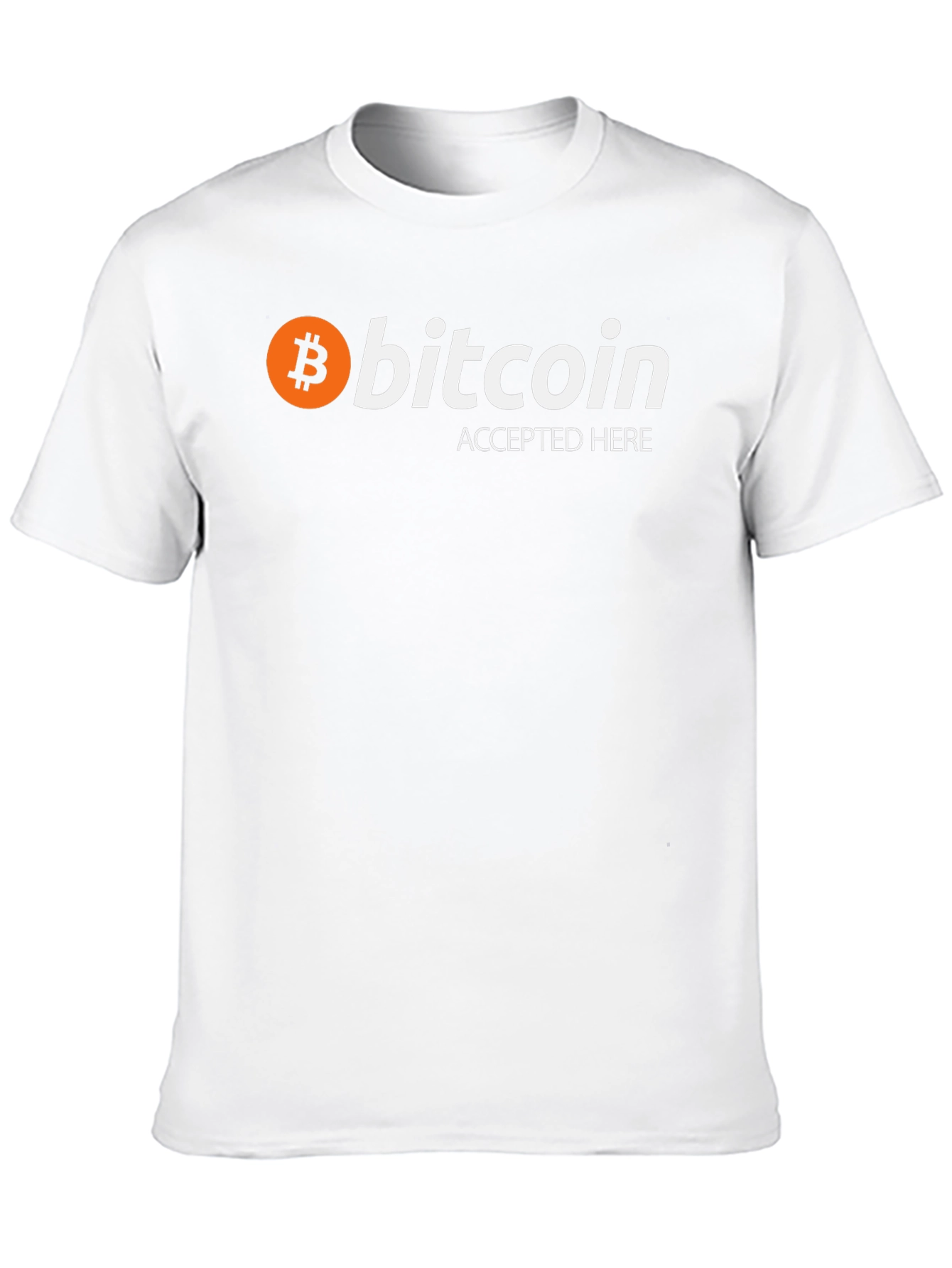 Bitcoin Accepted Here Black Graphic Tee