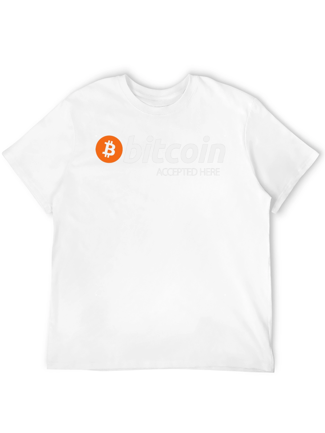 Bitcoin Accepted Here Black Graphic Tee