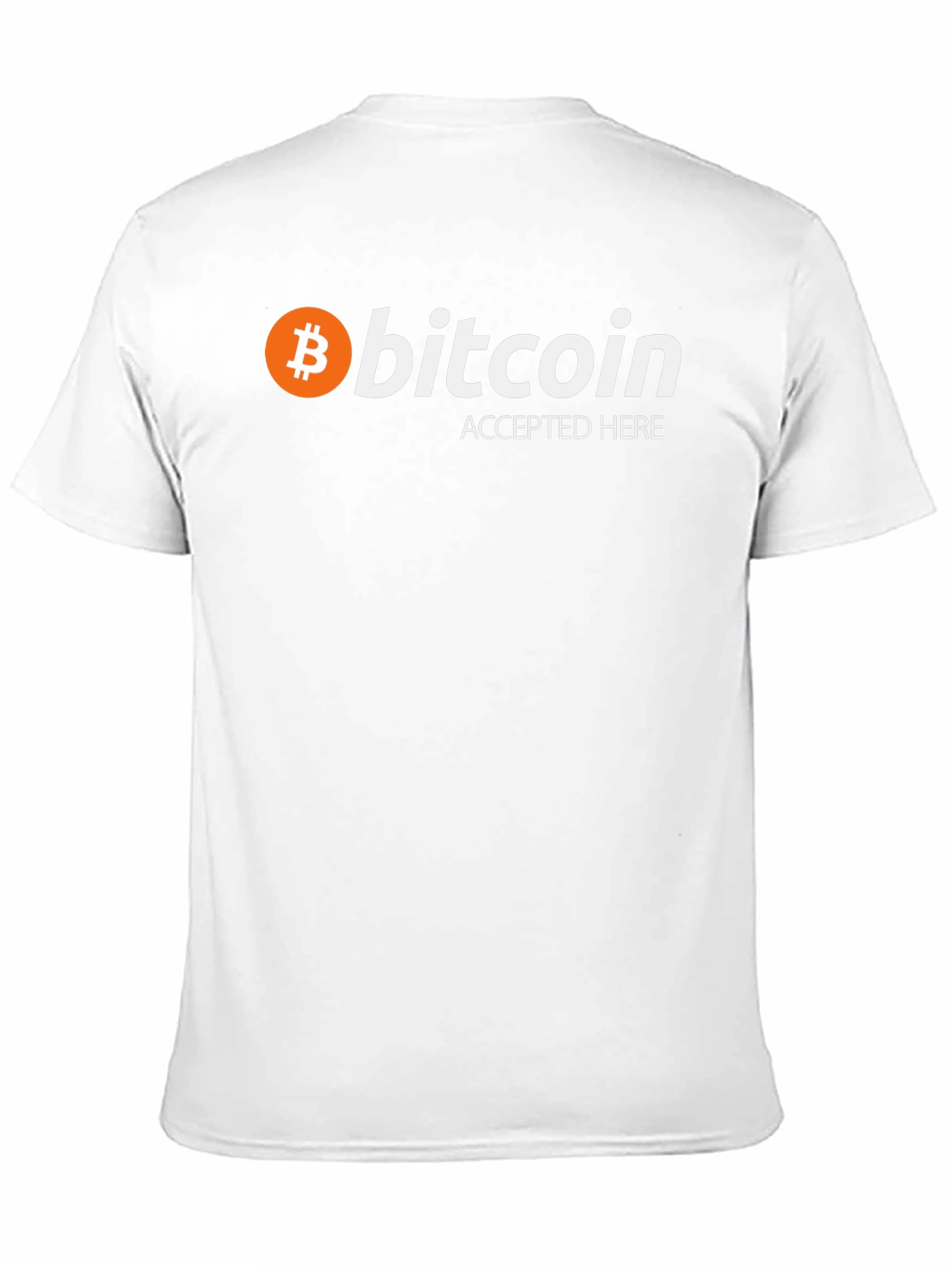 Bitcoin Accepted Here Black Graphic Tee