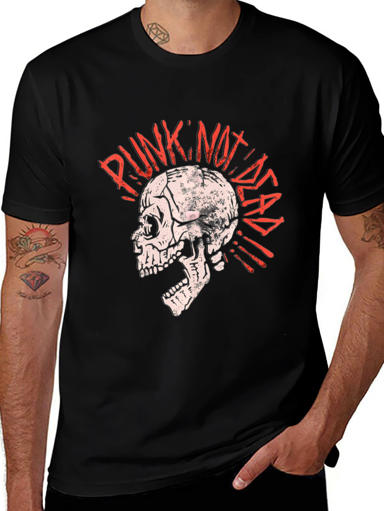 Punk Not Dead Skull T-Shirt
