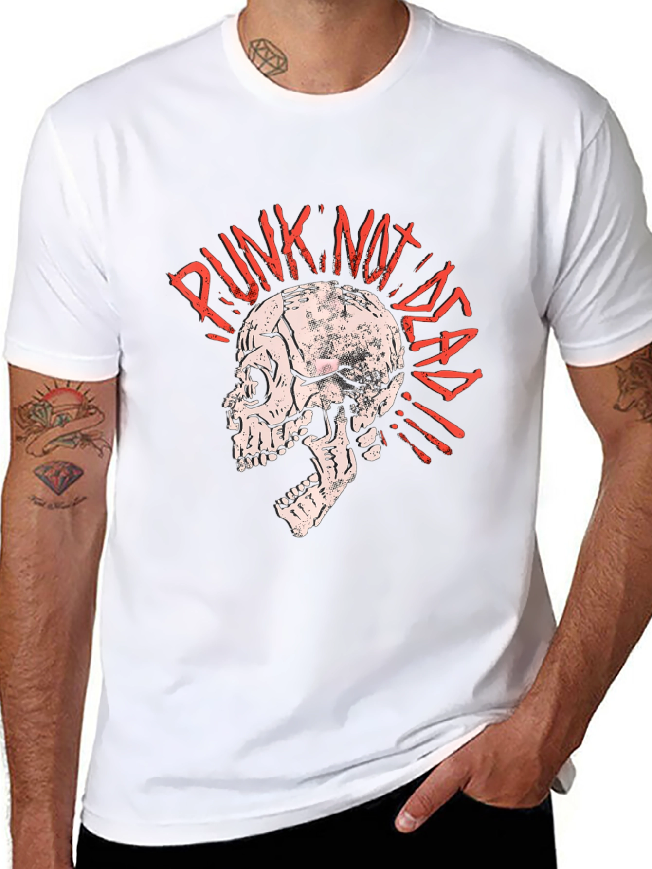 Punk Not Dead Skull T-Shirt