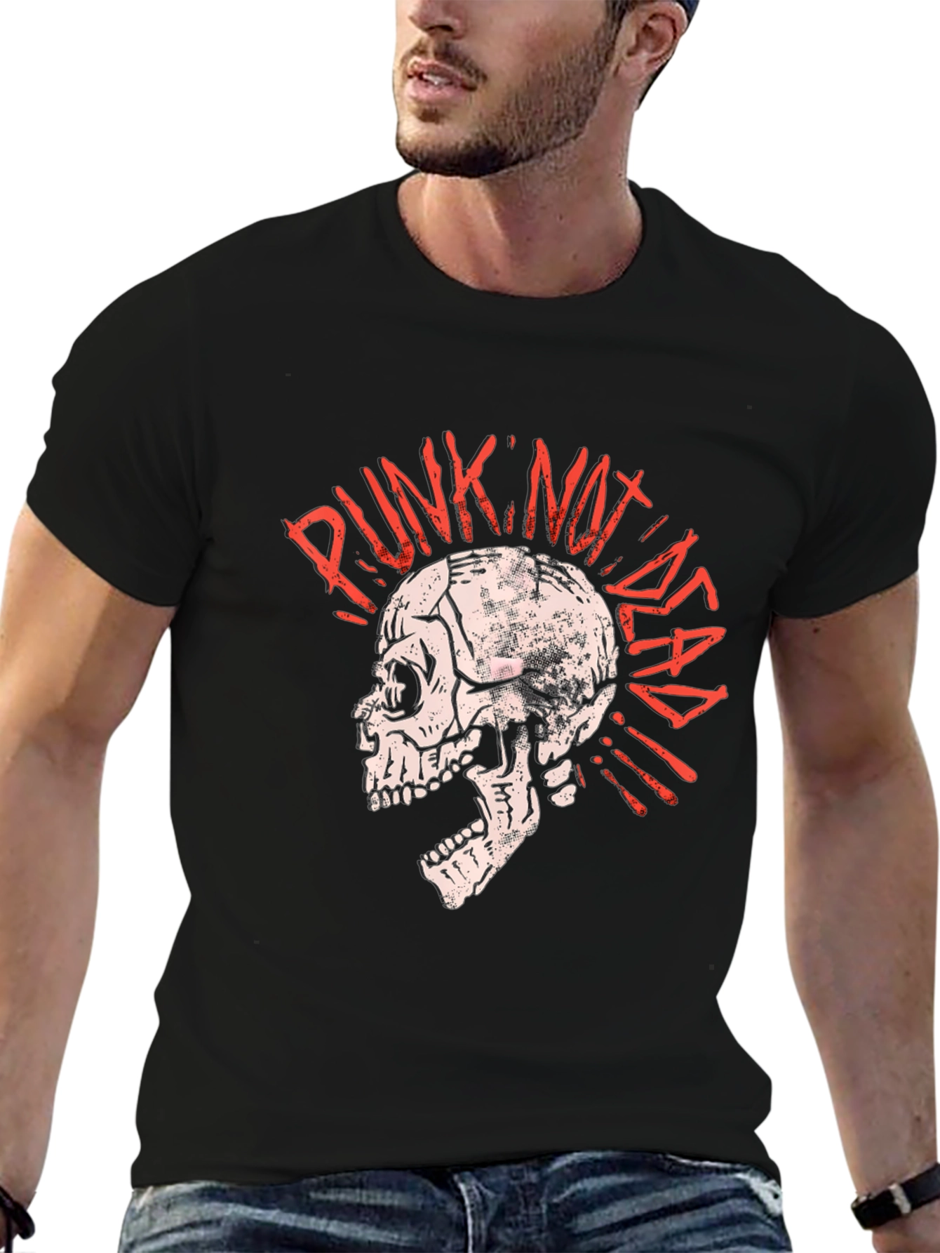 Punk Not Dead Skull T-Shirt