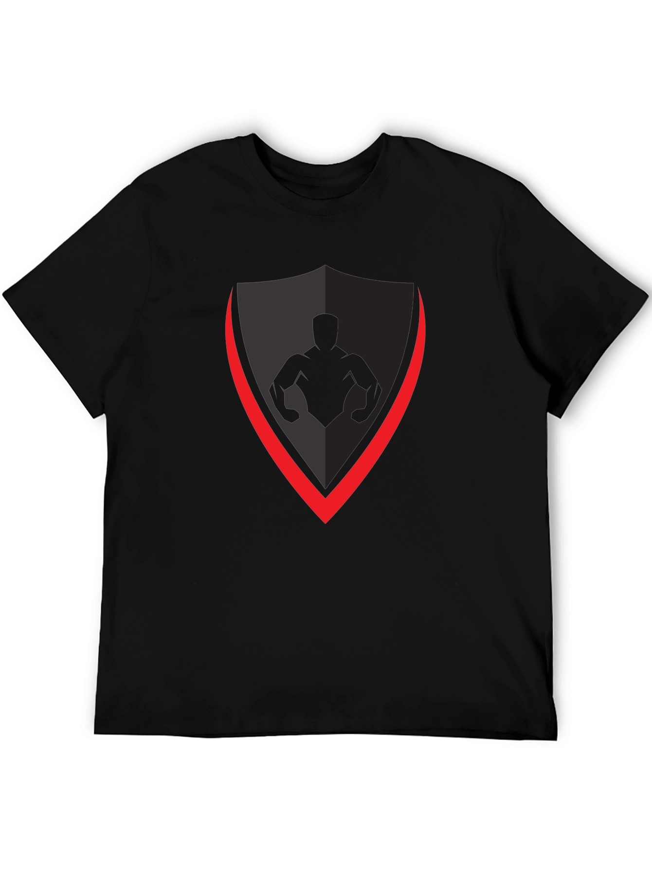 Black Shield Graphic T-Shirt - Gym & Fitness