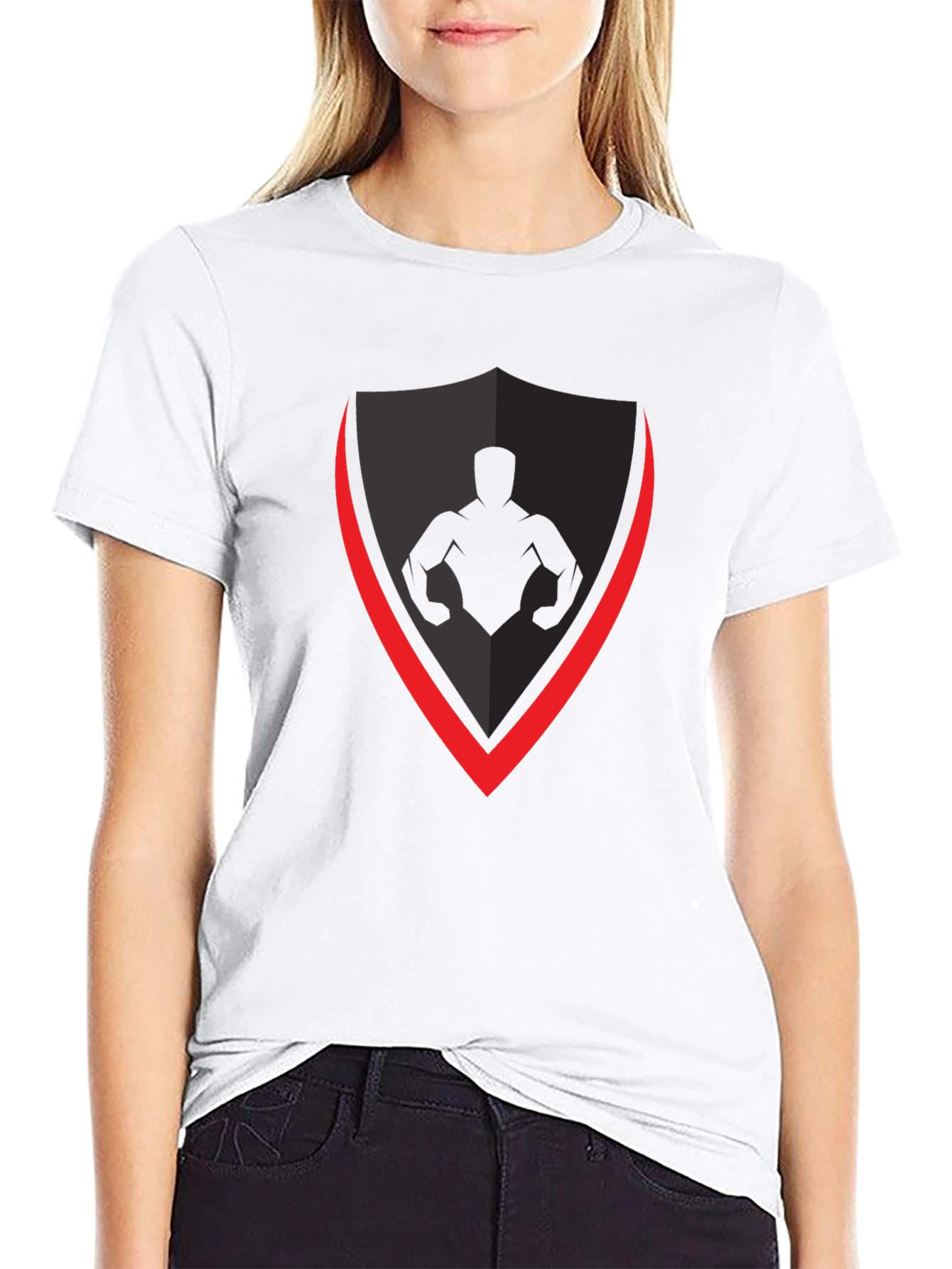 Black Shield Graphic T-Shirt - Gym & Fitness