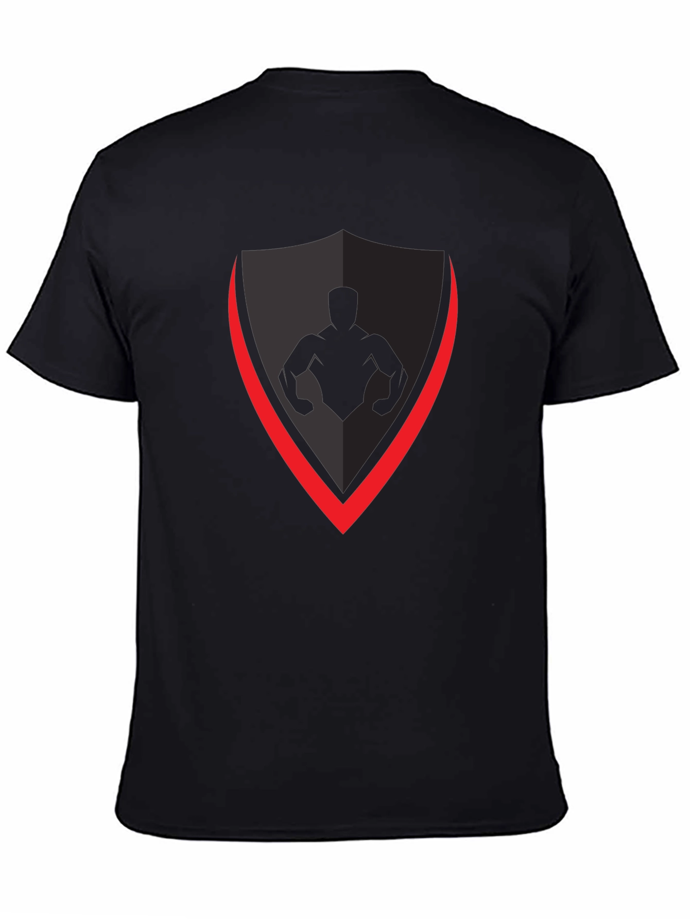 Black Shield Graphic T-Shirt - Gym & Fitness