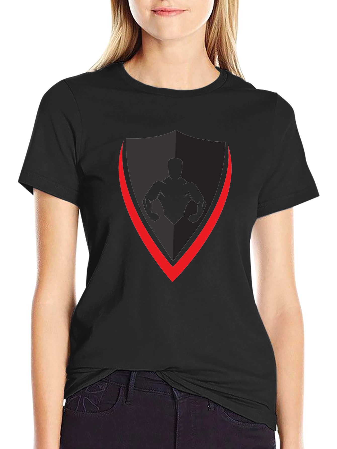 Black Shield Graphic T-Shirt - Gym & Fitness