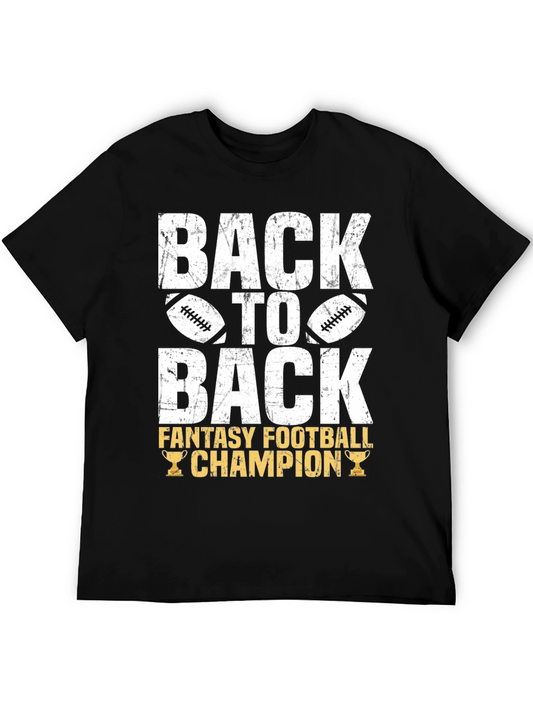 Back to Back Fantasy Football Champion T-Shirt