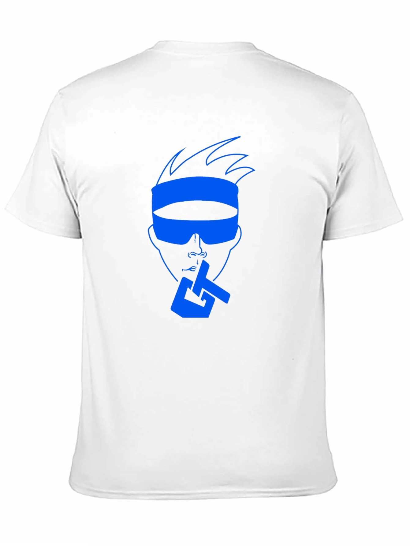 Cool Blue Graphic Tee - Casual Black T-Shirt