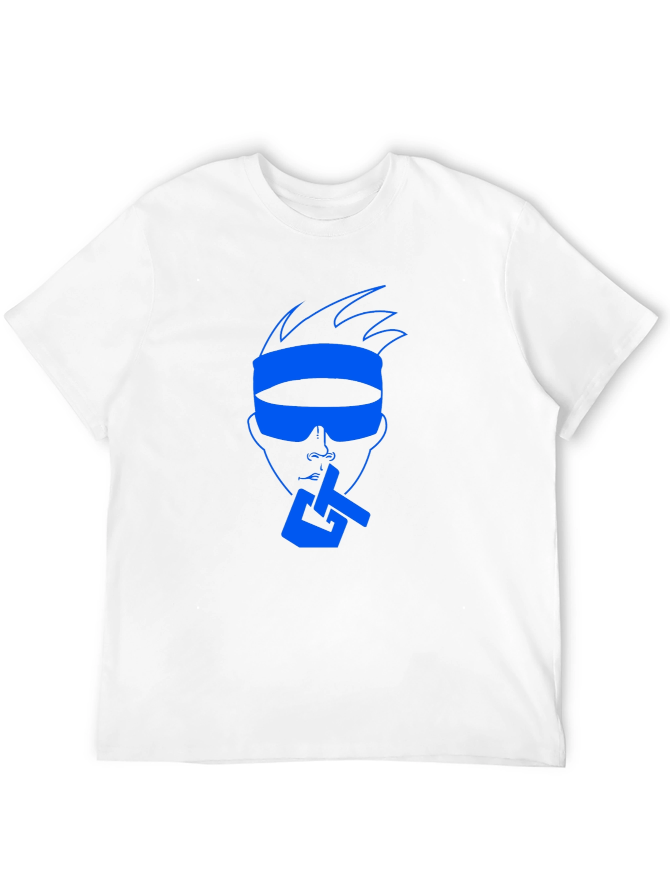 Cool Blue Graphic Tee - Casual Black T-Shirt