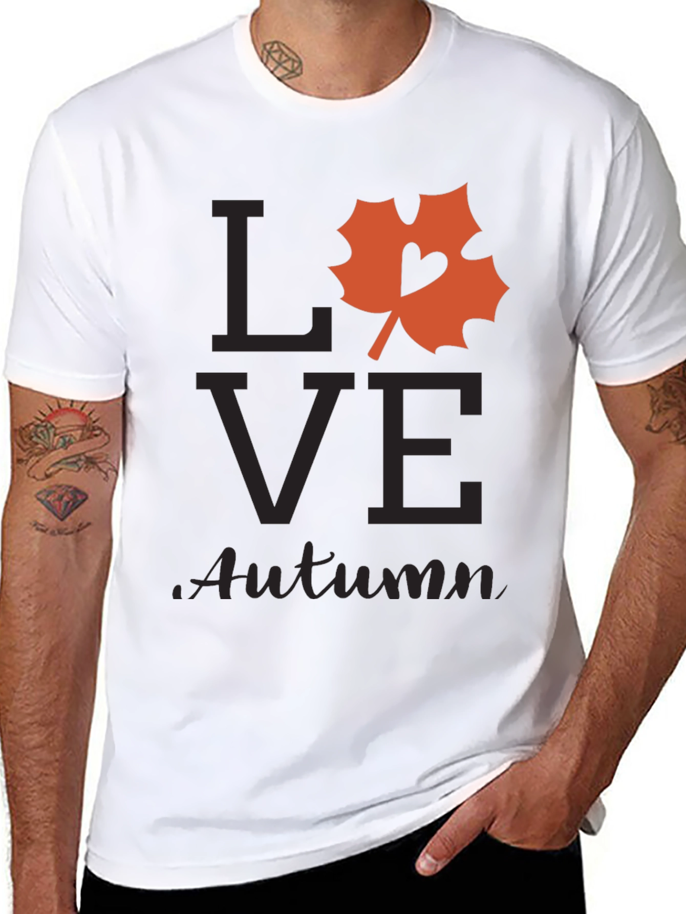 Love Autumn Graphic Tee - Fall Season Shirt
