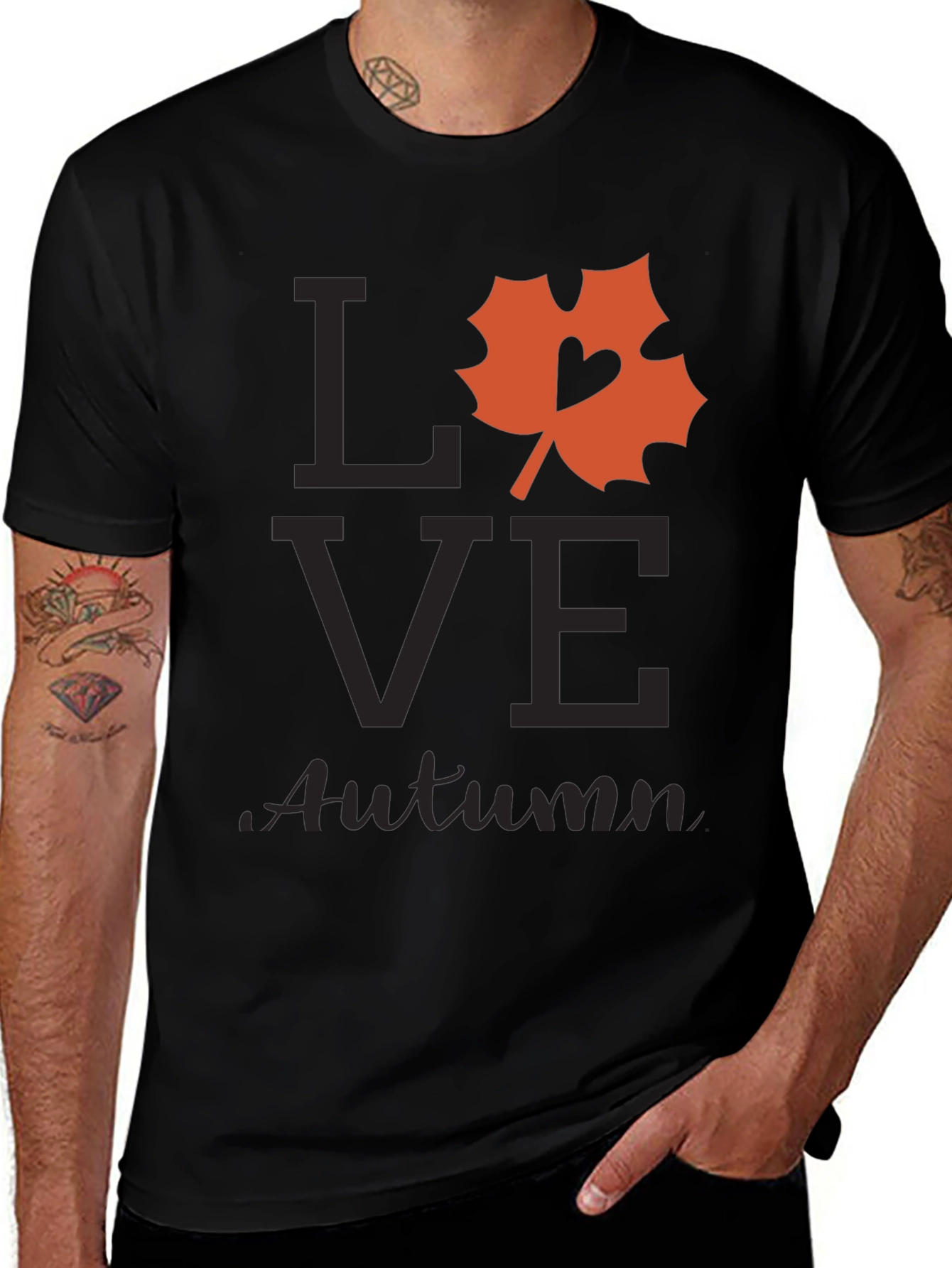Love Autumn Graphic Tee - Fall Season Shirt