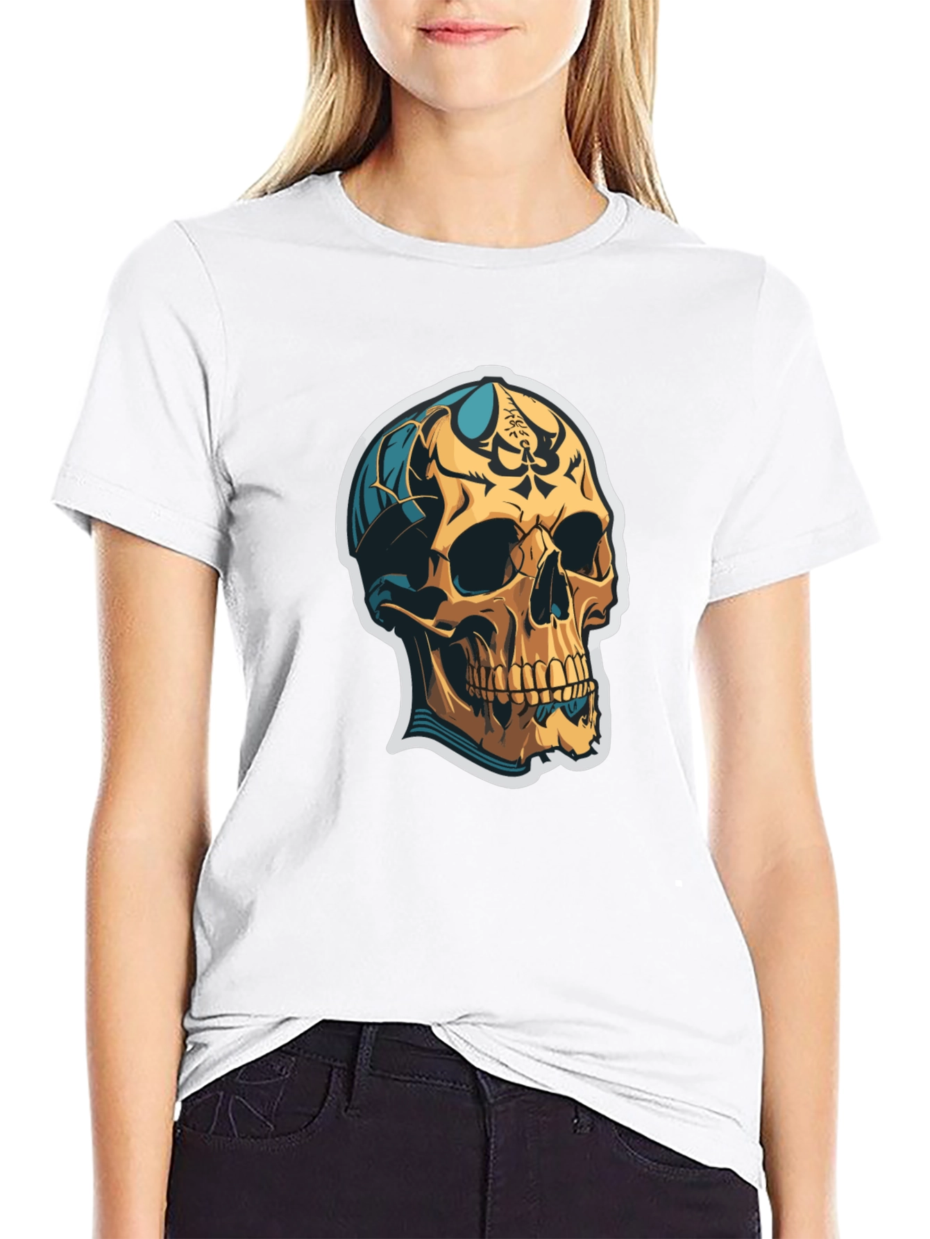 Skull Graphic Tee - Edgy Style