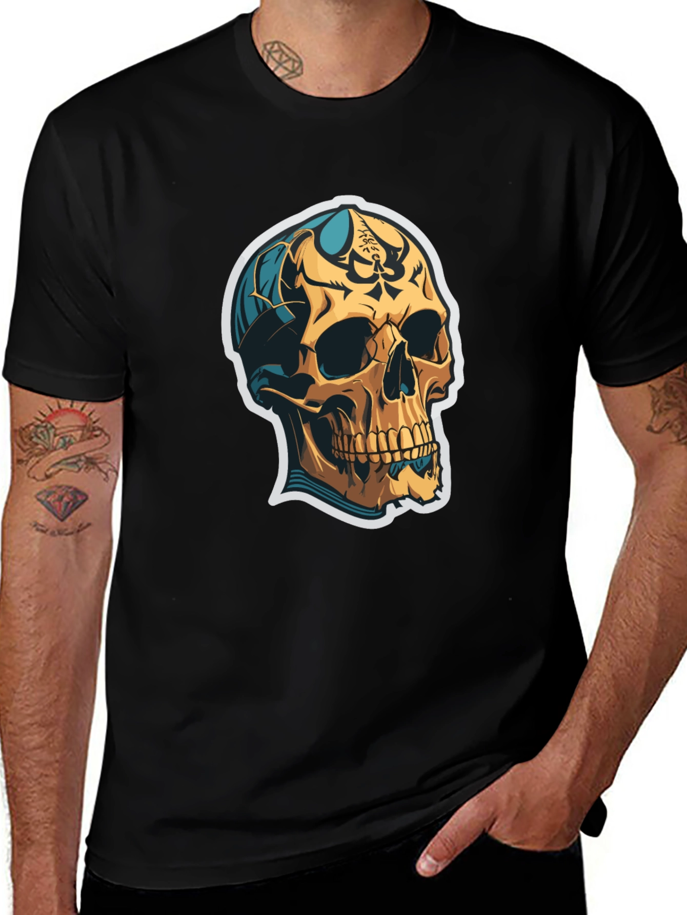 Skull Graphic Tee - Edgy Style