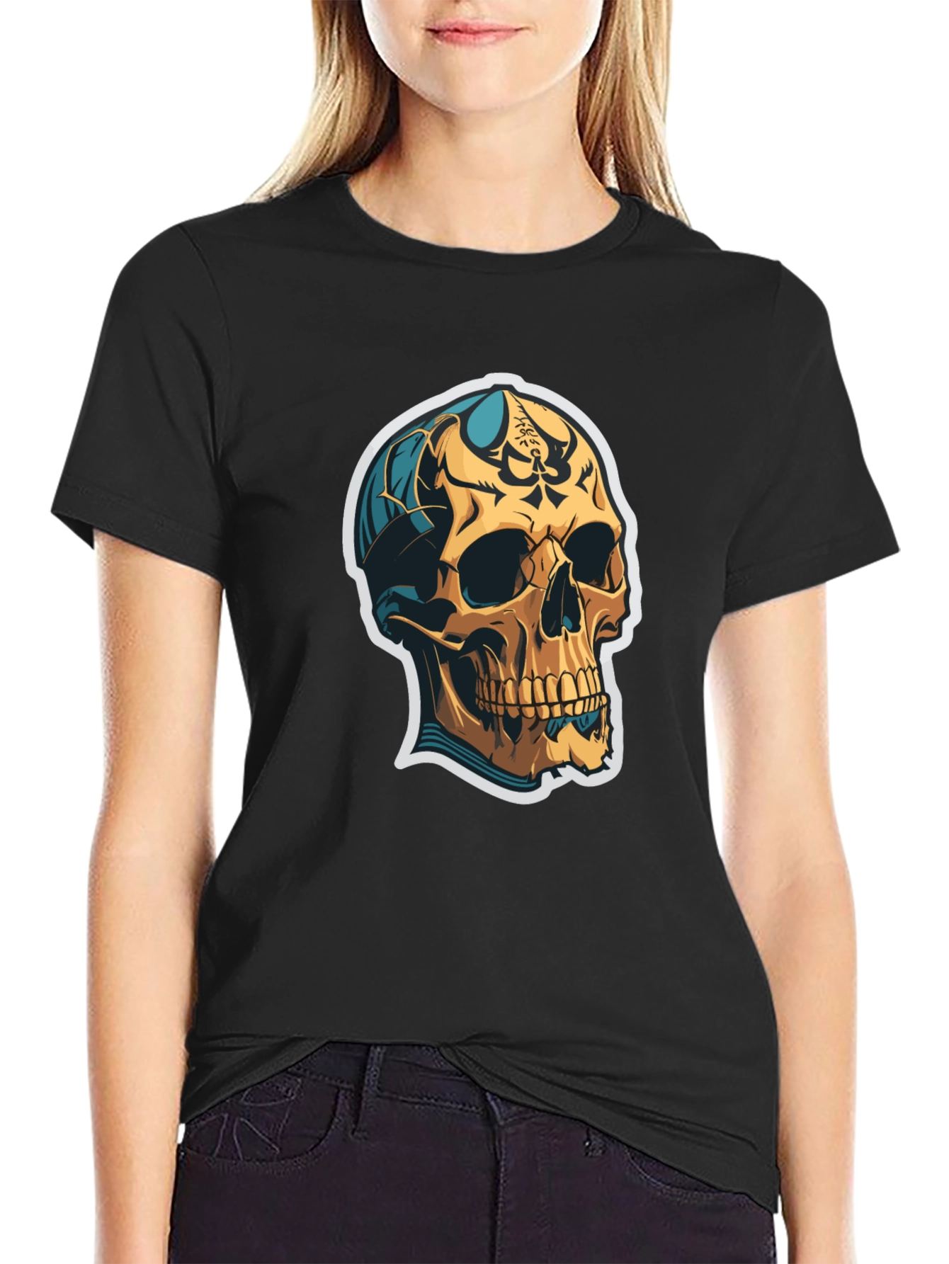 Skull Graphic Tee - Edgy Style