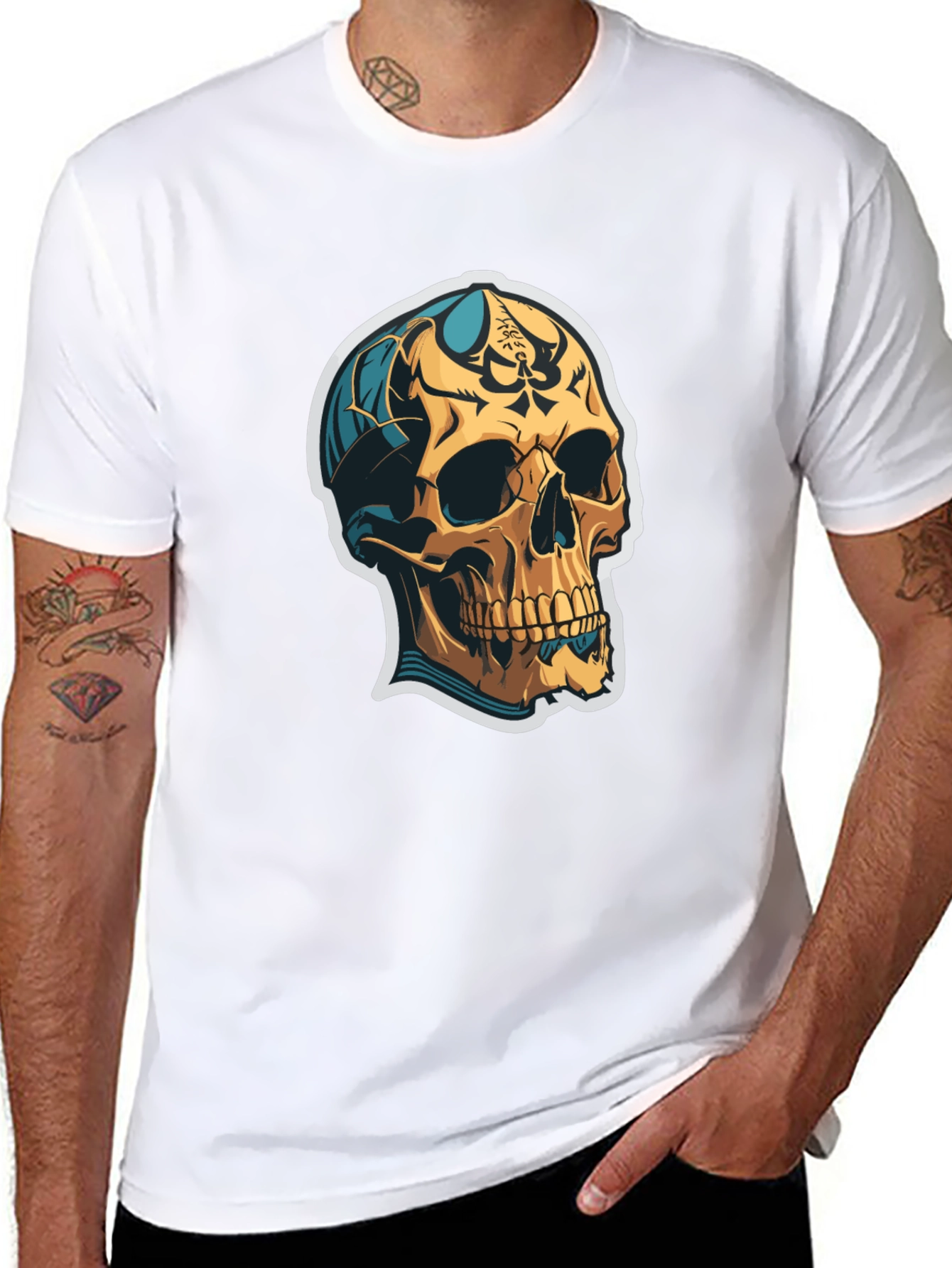 Skull Graphic Tee - Edgy Style